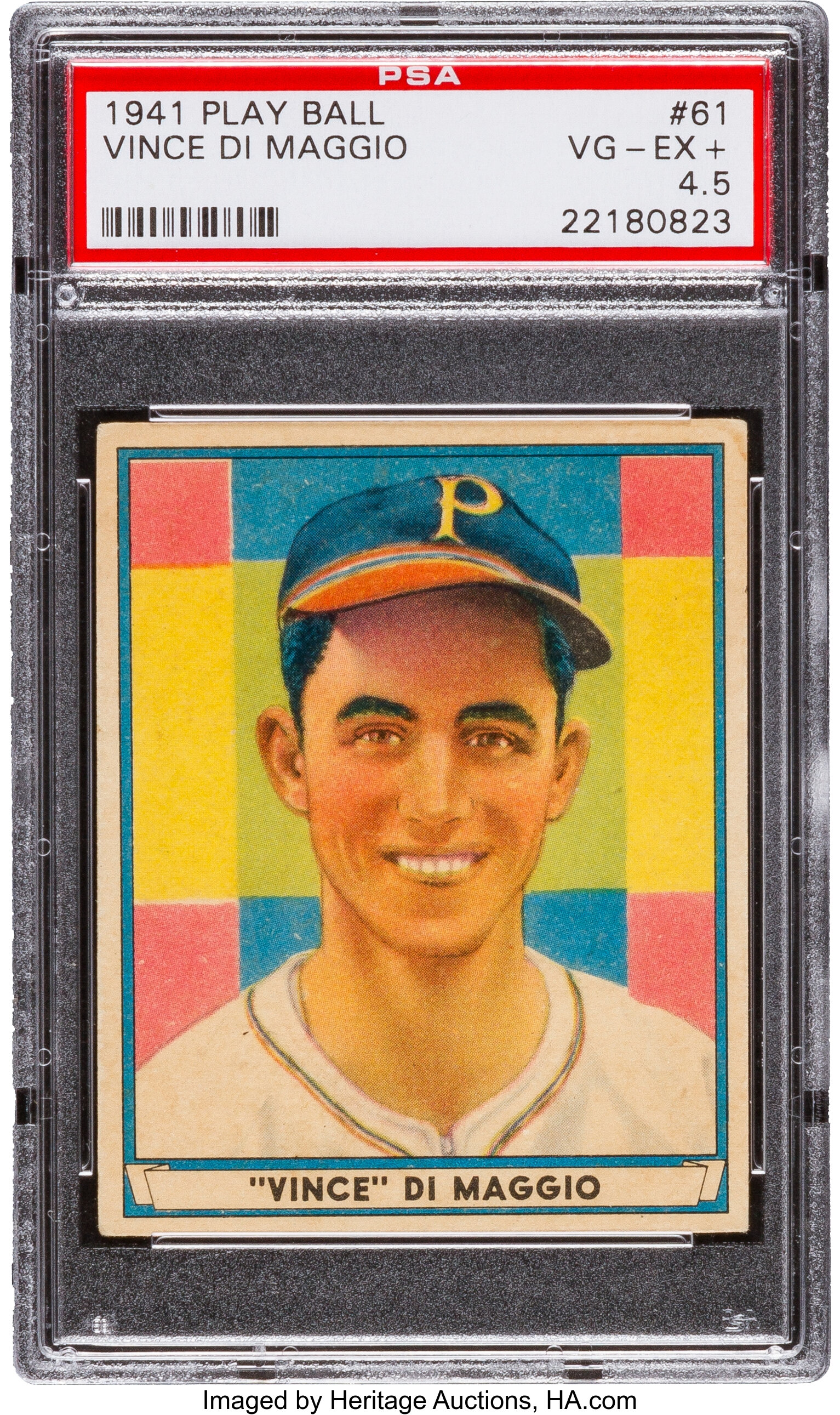 1941 Play Ball Vince DiMaggio #61 PSA VG-EX+ 4.5.... Baseball Cards ...