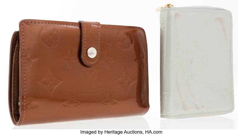 louis-vuitton vernis wallet bronze