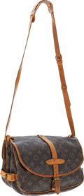 Sold at Auction: Double Sided Flap Shoulder Bag, Saumur 25, Louis Vuitton