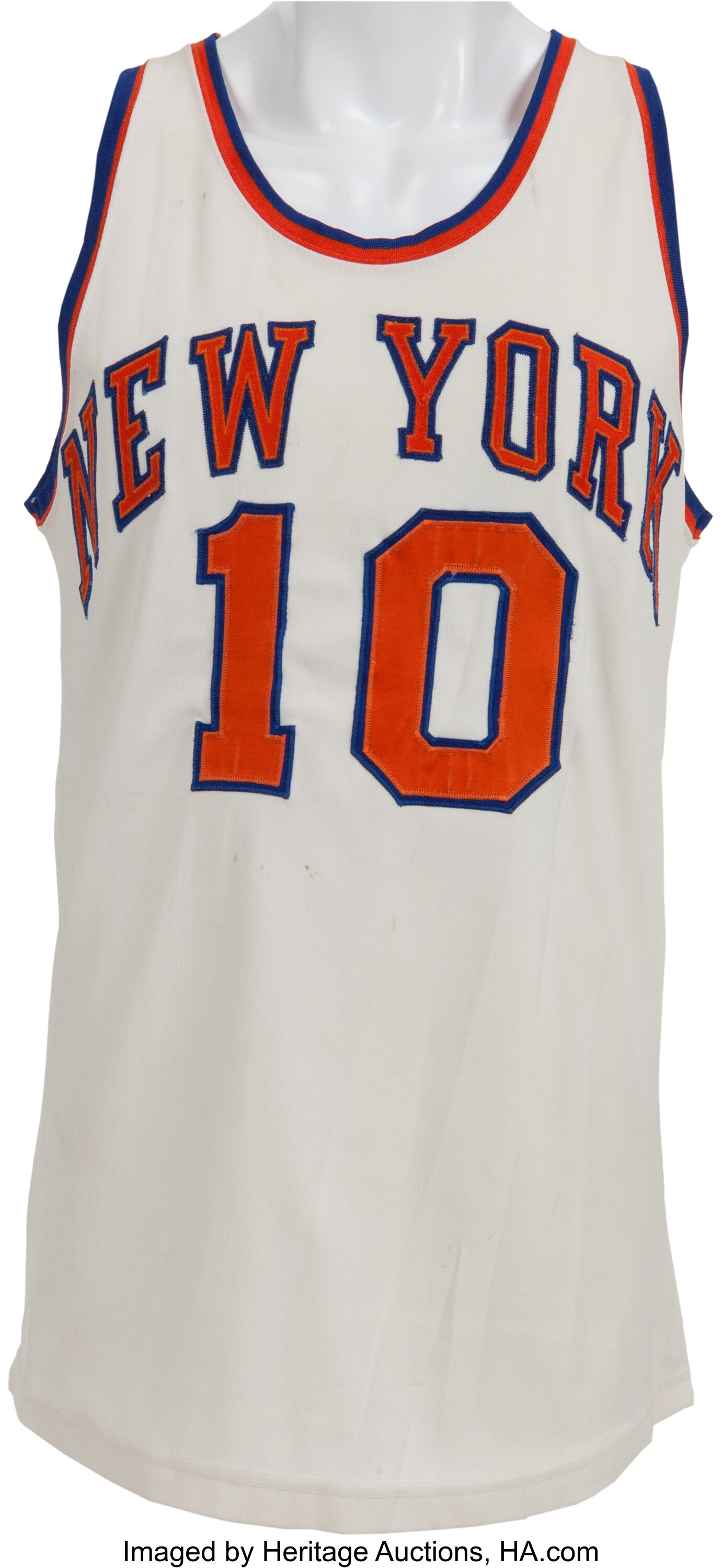 Vintage 1990's New York Knicks Walt Clyde Frazier Champion Jersey Sz