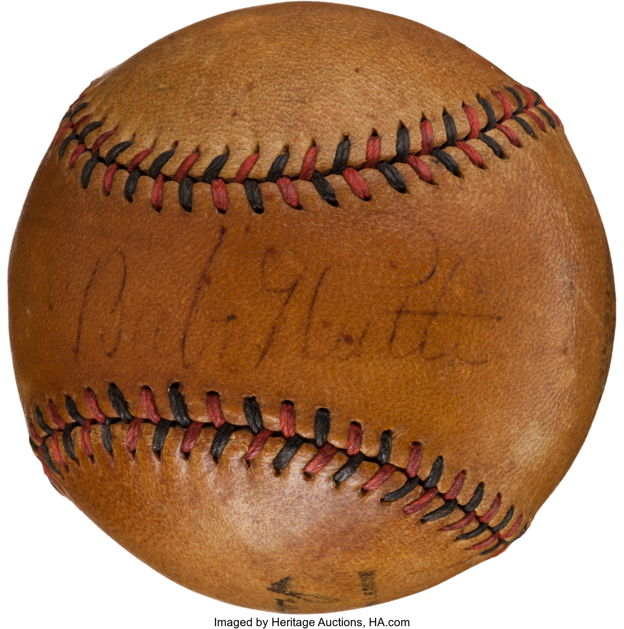 Lot Detail - Babe Ruth Signed Baseball - PSA/DNA Grade 7.5