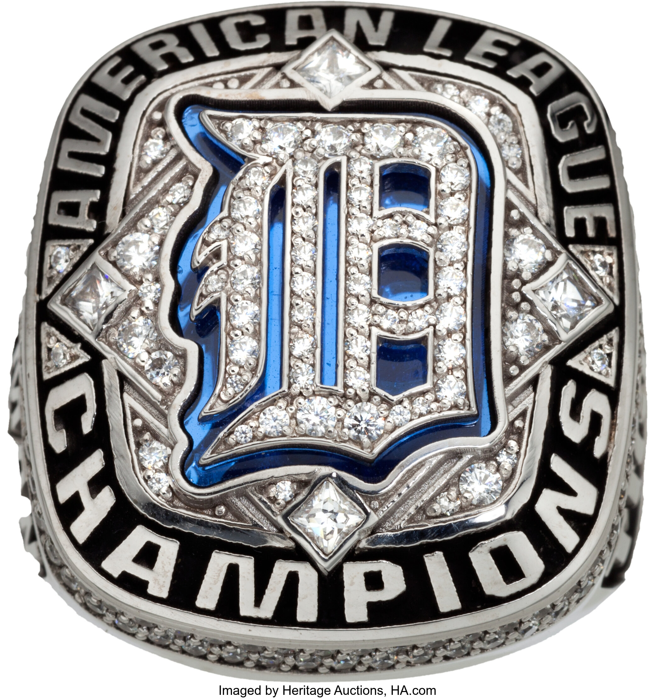 Detroit Tigers Classic Silvertone MLB Ring — Sports Jewelry Super Store