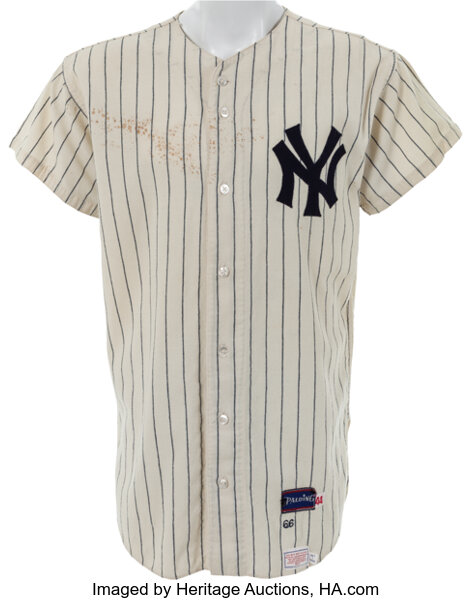 Lot Detail - 1966 Mickey Mantle New York Yankees Game Worn Home Jersey -  Collection of Clete Boyer (Boyer LOA & MEARS A6, JSA)