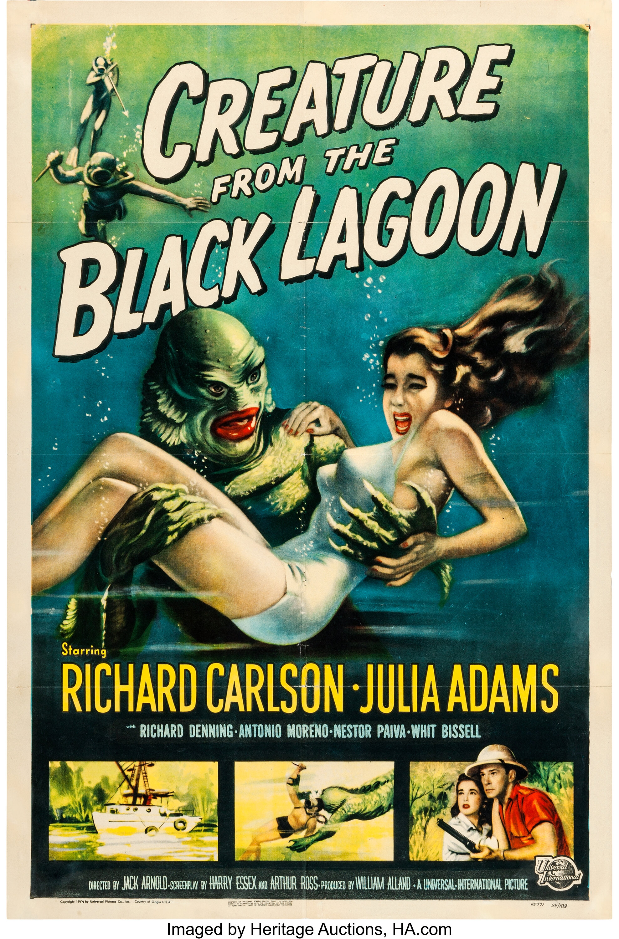 Creature From The Black Lagoon Universal International 1954 One Lot 249 Heritage Auctions