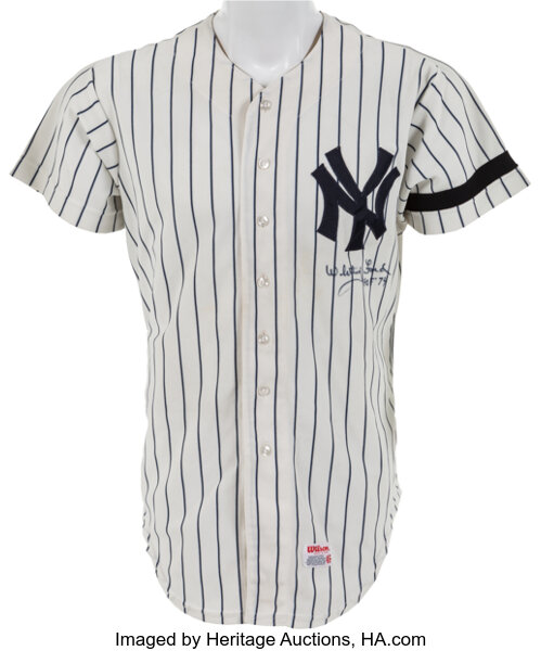 1980 Whitey Ford Game Worn New York Yankees Coaches Jersey - With, Lot  #80264