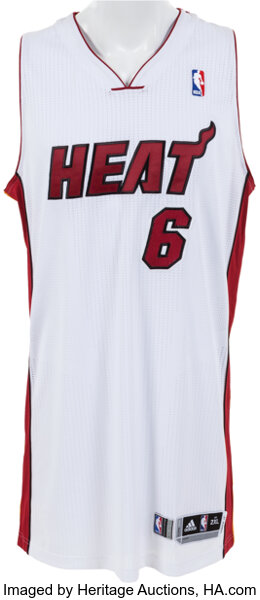 2013 LeBron James Miami Heat Red Hot Alternate Adidas Swingman NBA Jersey  Size Large – Rare VNTG