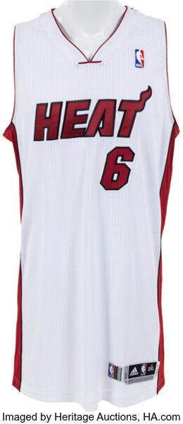 LeBron James 2013 NBA Finals Miami Heat Game Worn Jersey