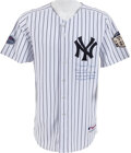 Joe Girardi 2008 Yankees Opening Day Game Used Jersey. First Game as Manager