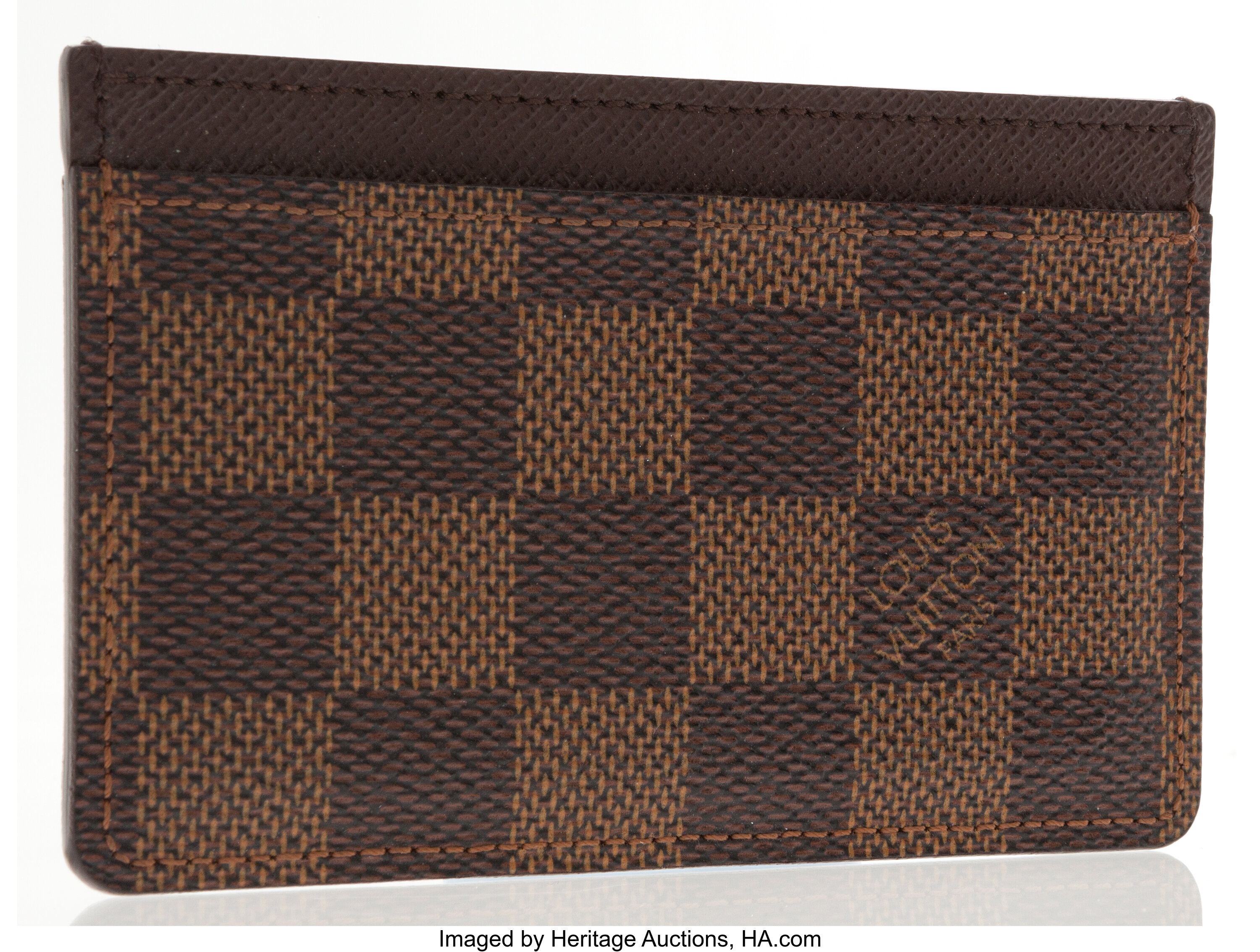 Louis Vuitton Damier Ebene Canvas Card Holder Louis Vuitton