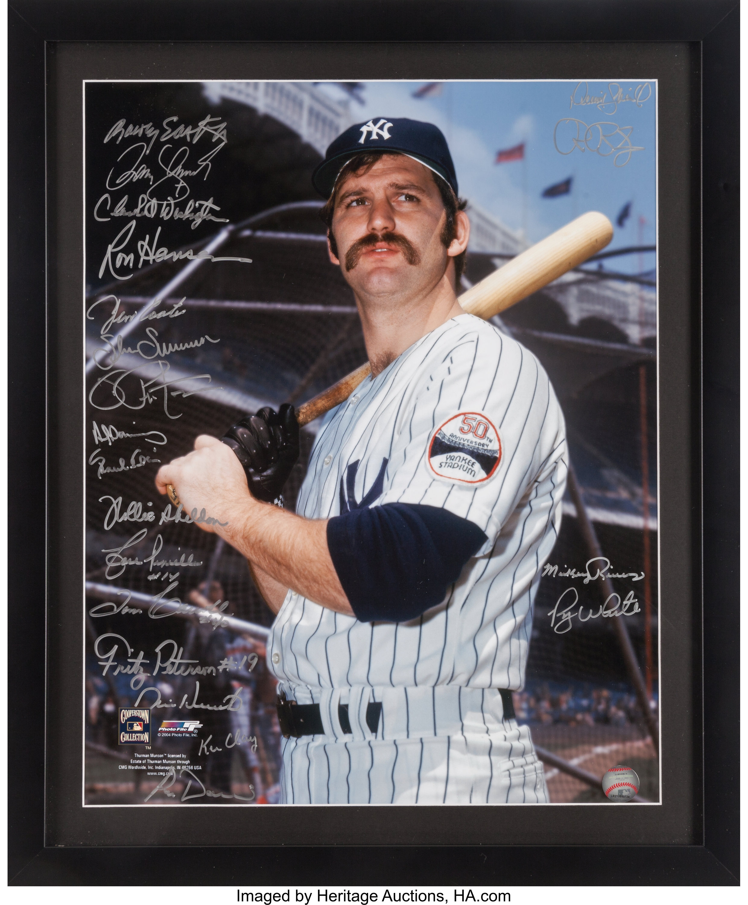 Thurman Munson Autographed Trading Cards, Signed Thurman Munson Inscripted  Trading Cards