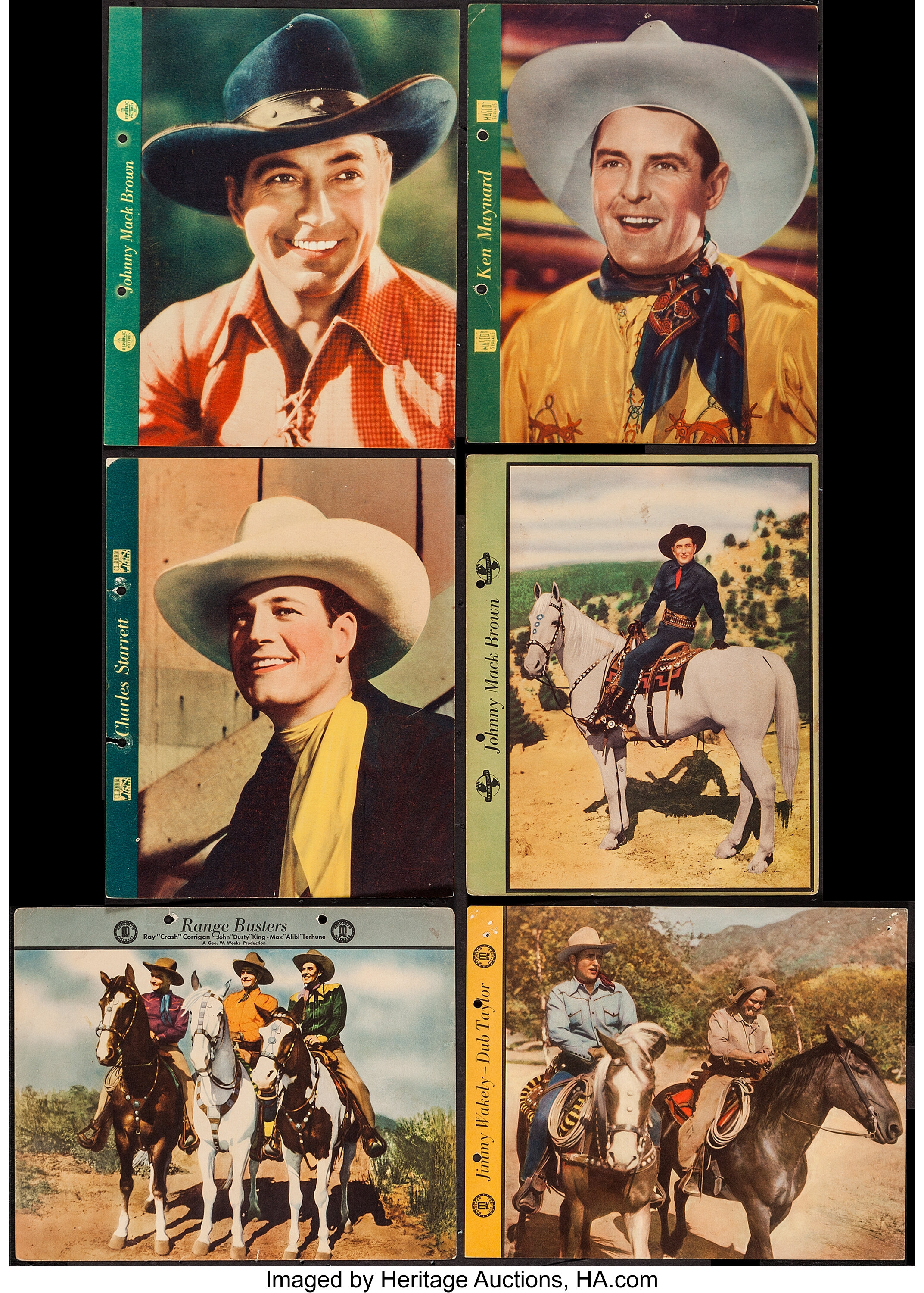 Johnny Mack Brown & Others Lot (Dixie Cup, 1937). Dixie Cup Premium ...