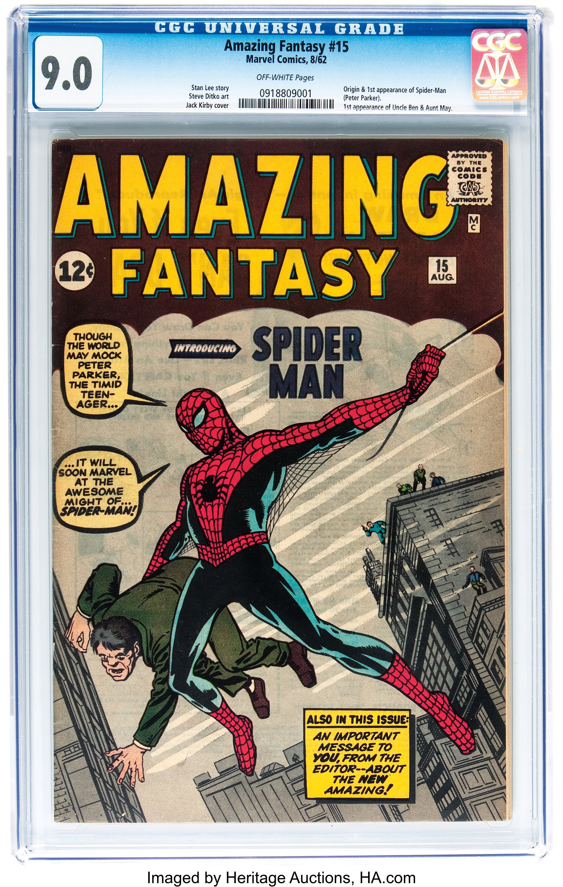 ComicConnect - AMAZING FANTASY #15 - CGC G-: 1.8