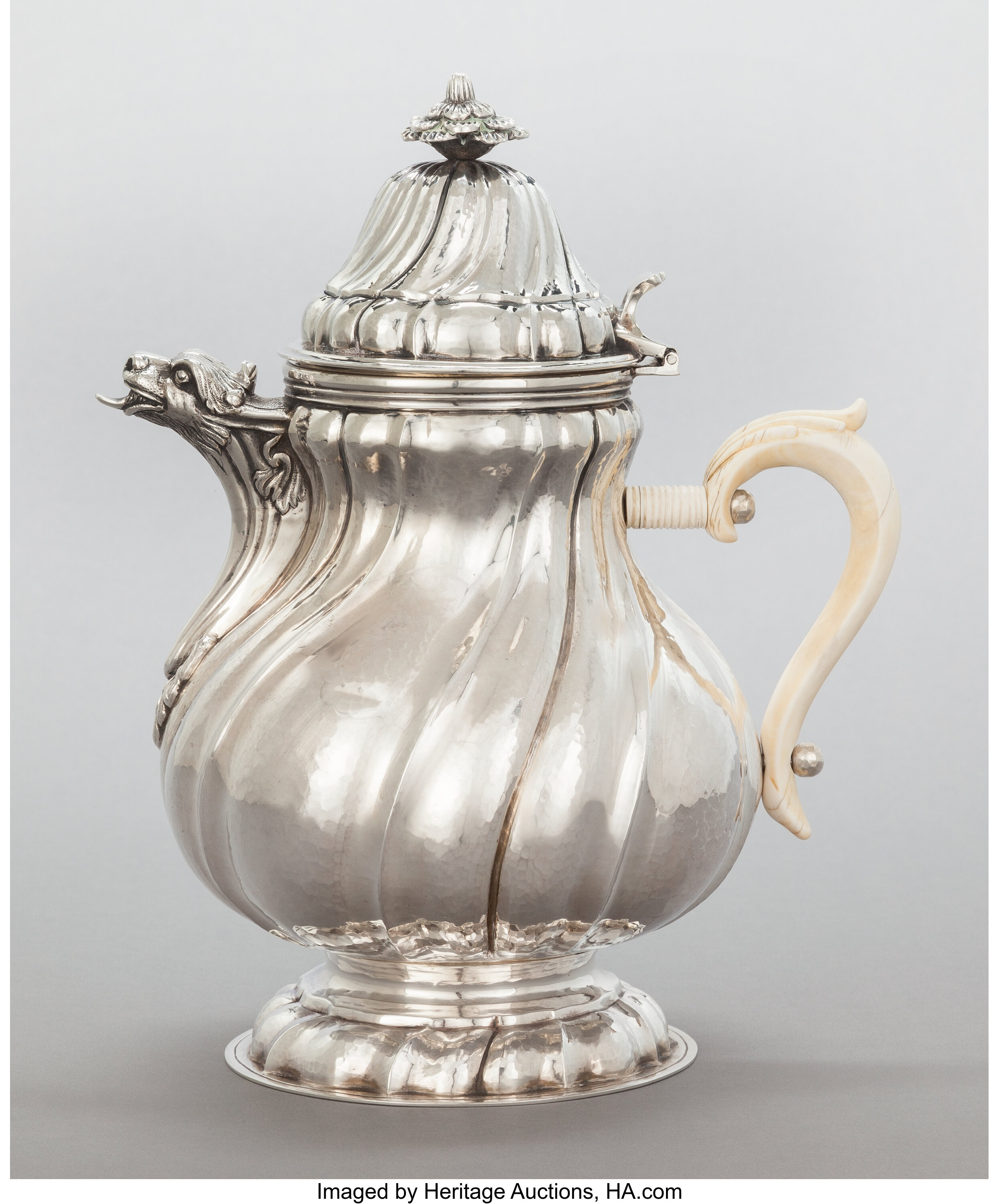 A BUCCELLATI ITALIAN SILVER COFFEE POT. Buccellati, Milan, Italy, | Lot ...