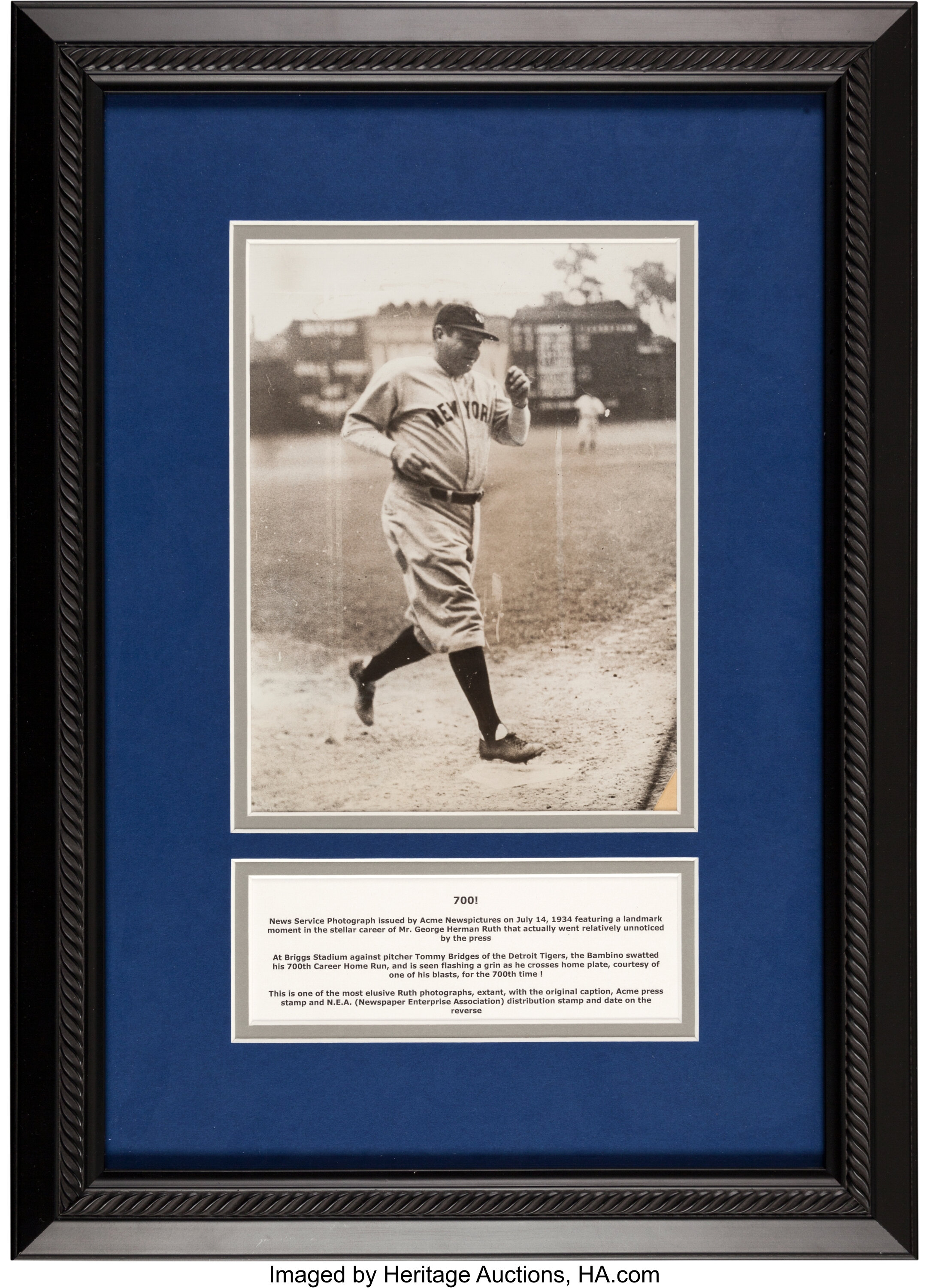 Babe Ruth Buys Back His 700th Home Run Baseball