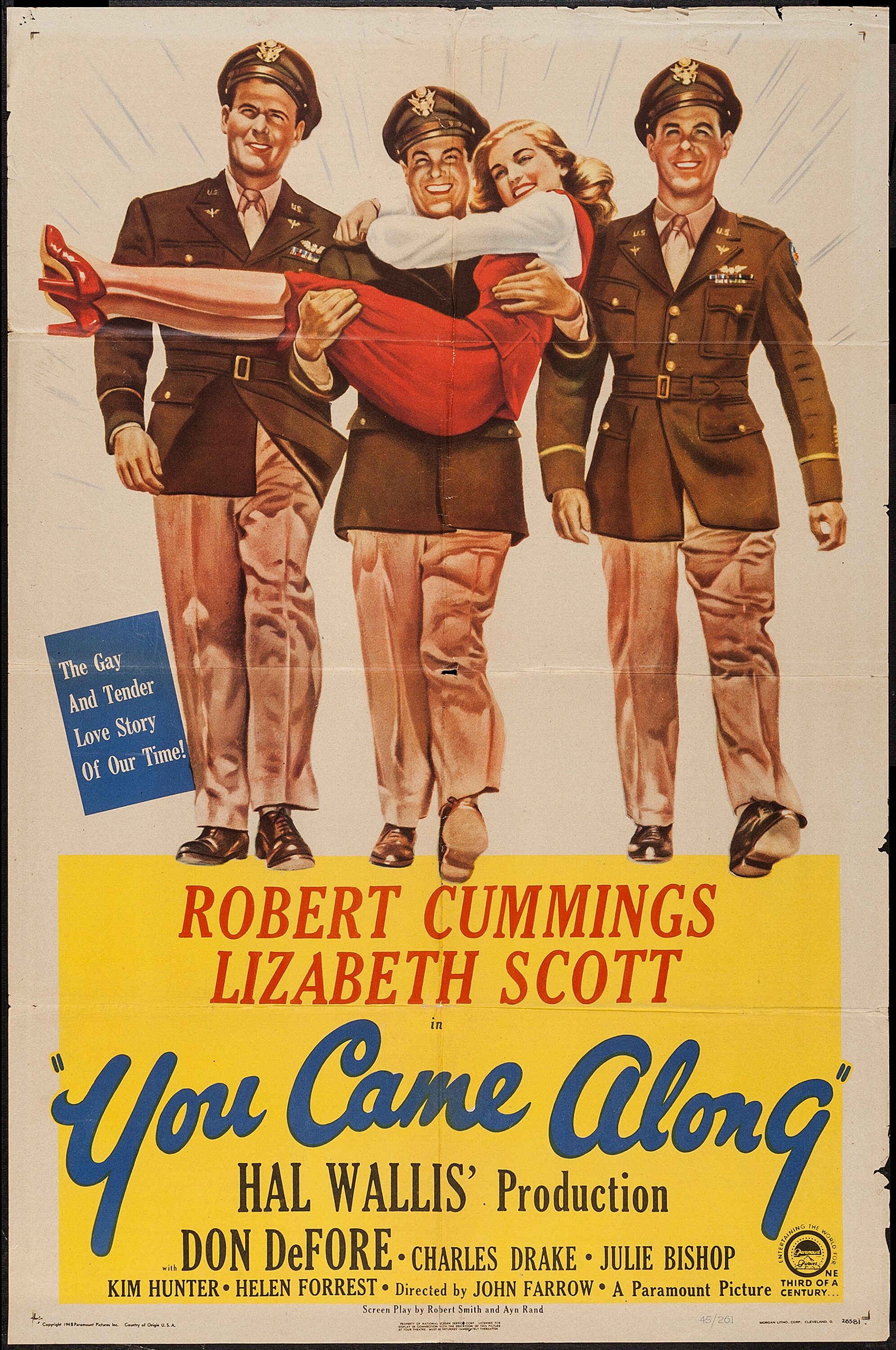 You Came Along (Paramount, 1945). One Sheet (27