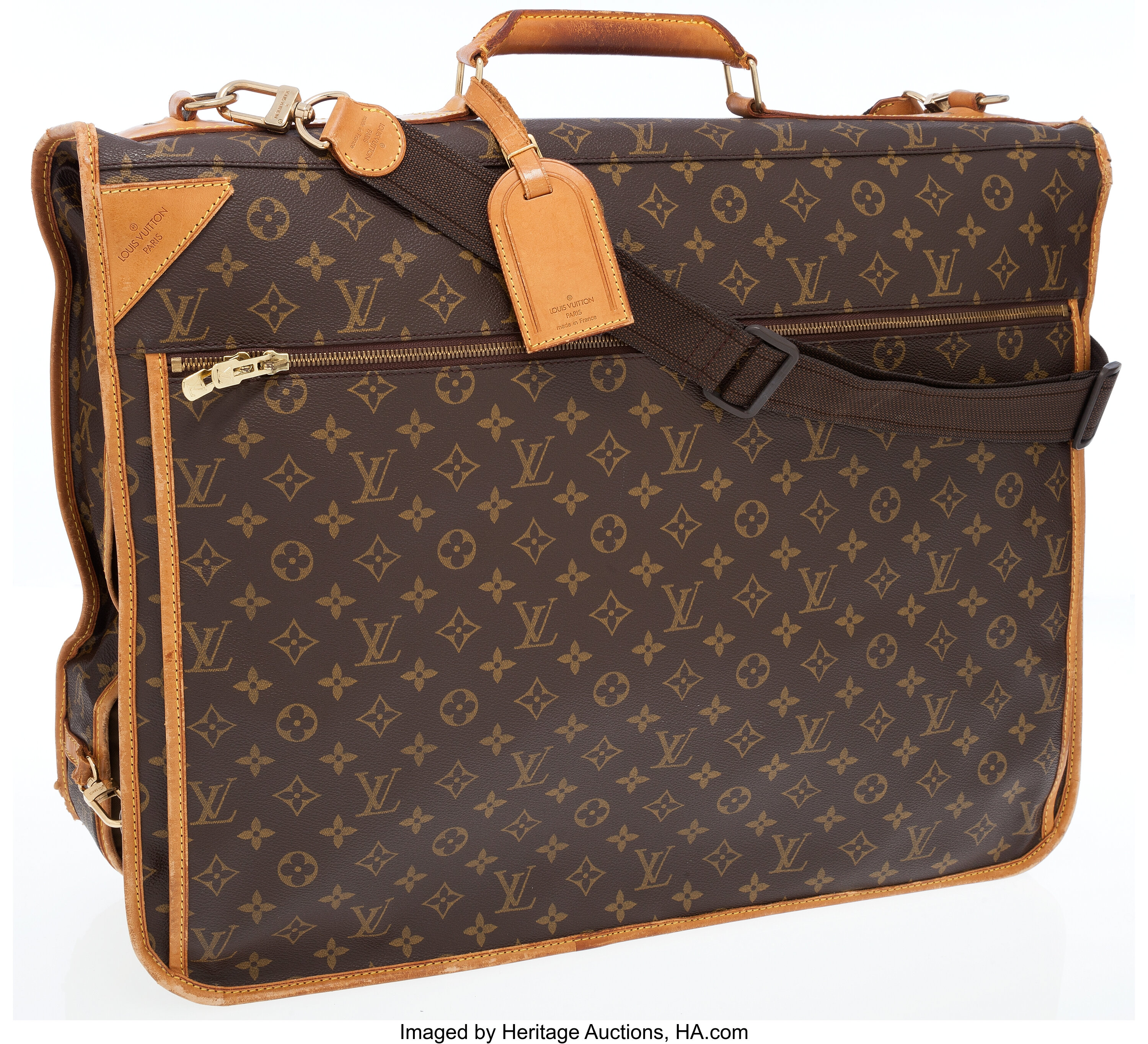 LOUIS VUITTON Monogram Canvas Garment Carrier Bag Brown