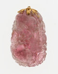 Pink Tourmaline, Gold Pendant. ... Estate JewelryPendants and | Lot ...