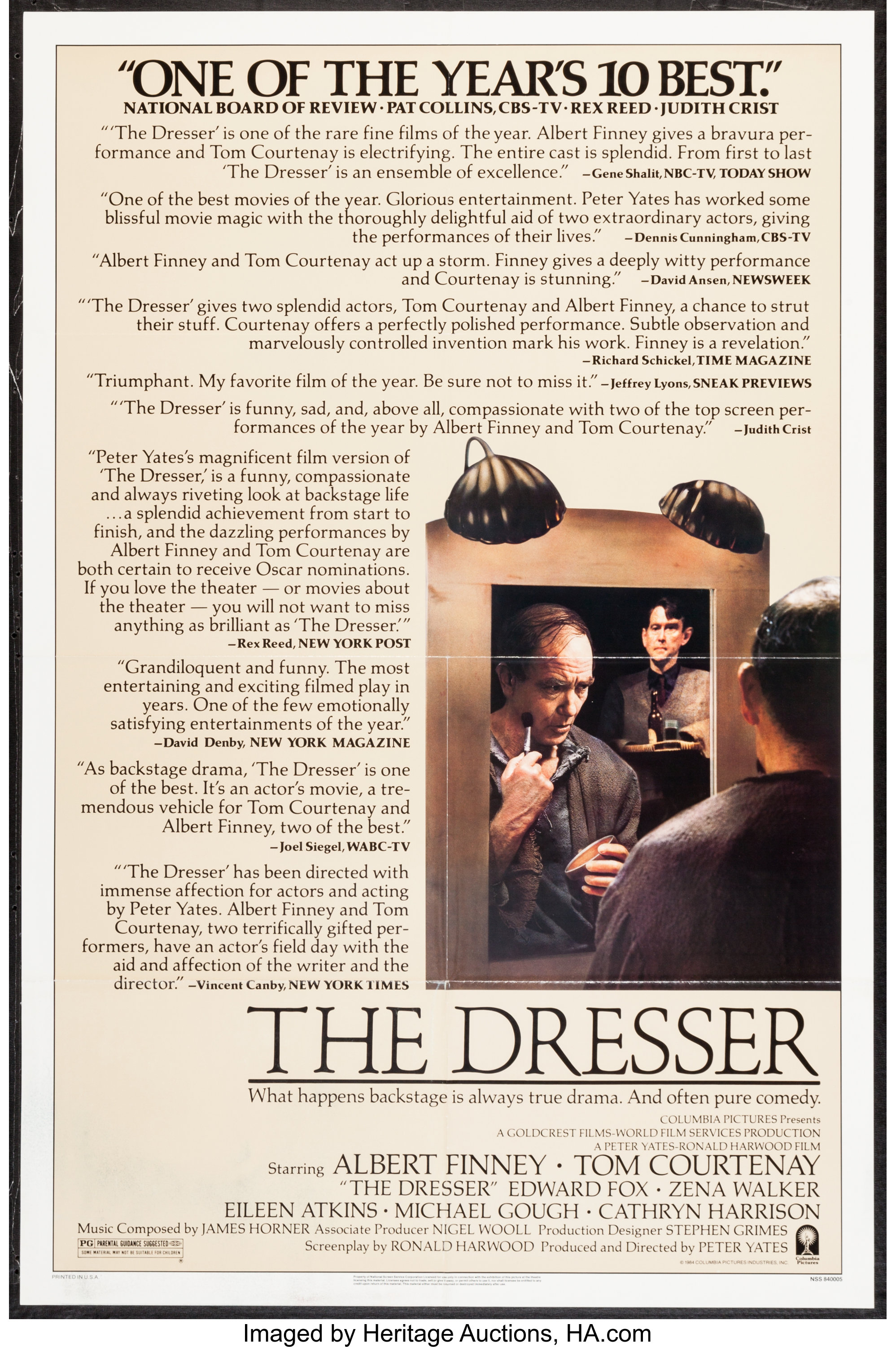 The Dresser Columbia 1984 One Sheet 27 X 41 Drama