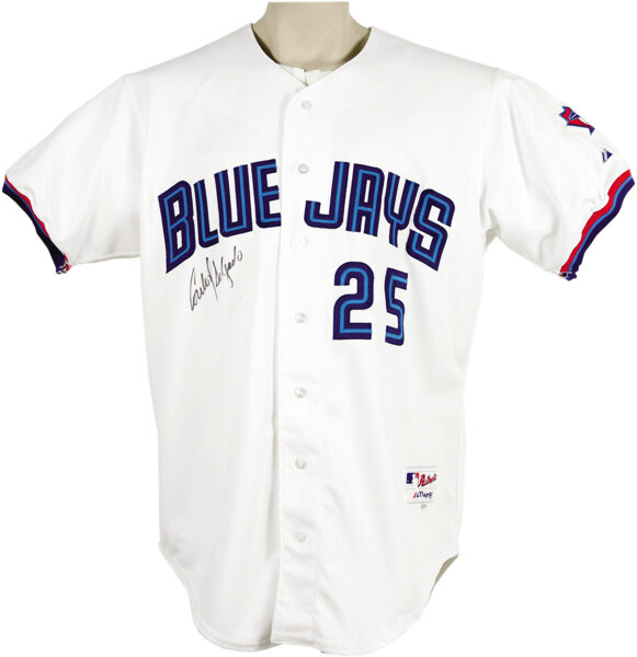 Lot Detail - Carlos Delgado 2003 Game-Used Blue Jays Jersey (Team LOA)