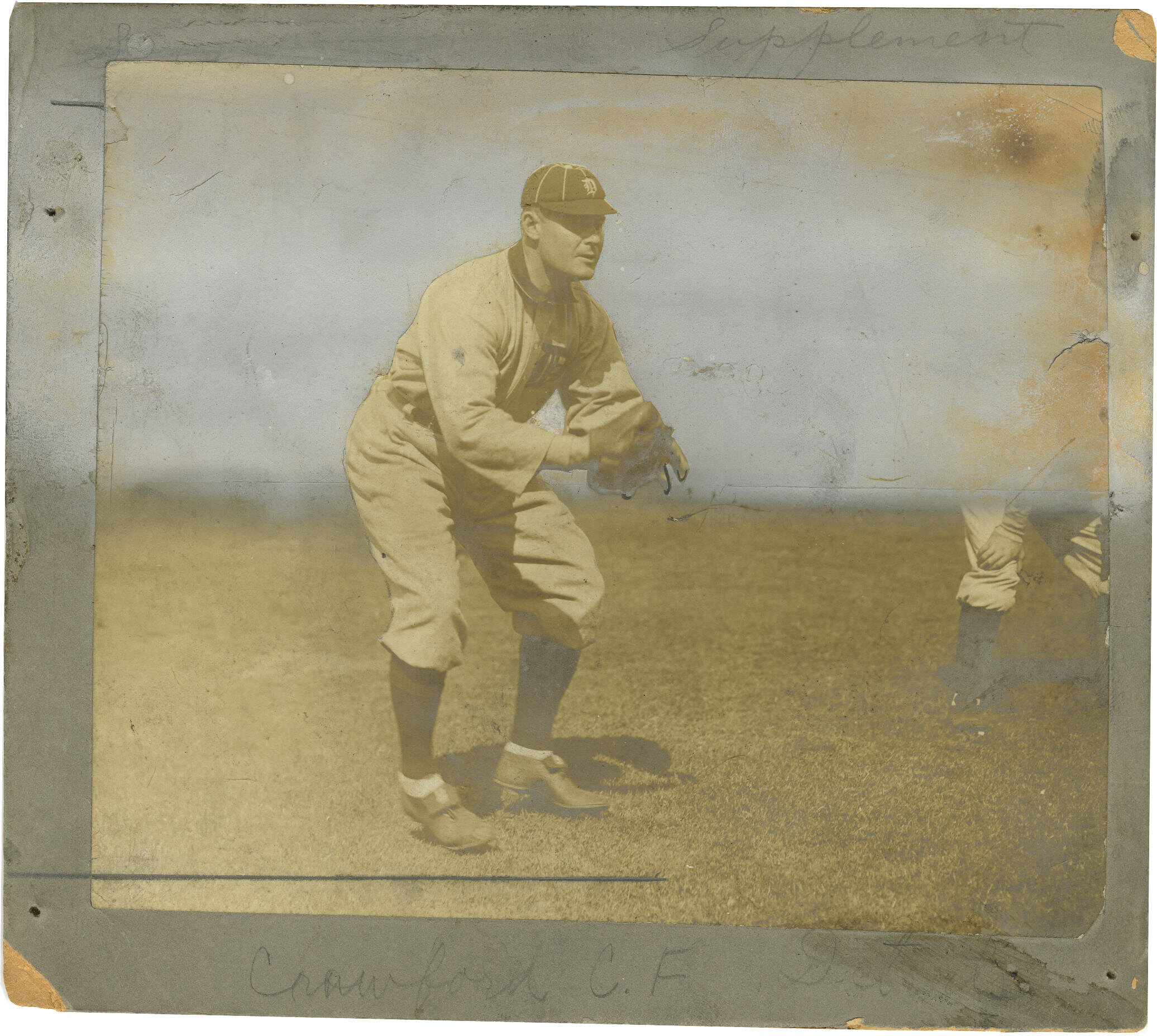 Sam Crawford, from the Baseball Players set (W500) (Orange Borders), 1910  Stock Photo - Alamy