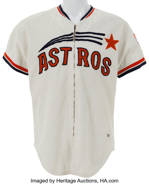 1972 Larry Dierker Game Worn Houston Astros Jersey. Baseball, Lot  #81249