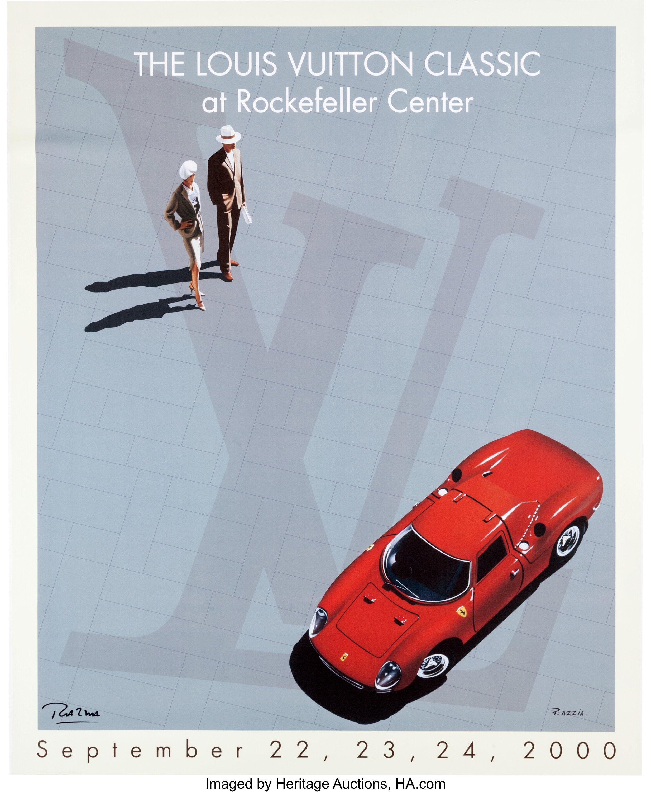 2000 Louis Vuitton Classic At Rockefeller Center Original Poster By, Lot  #97053