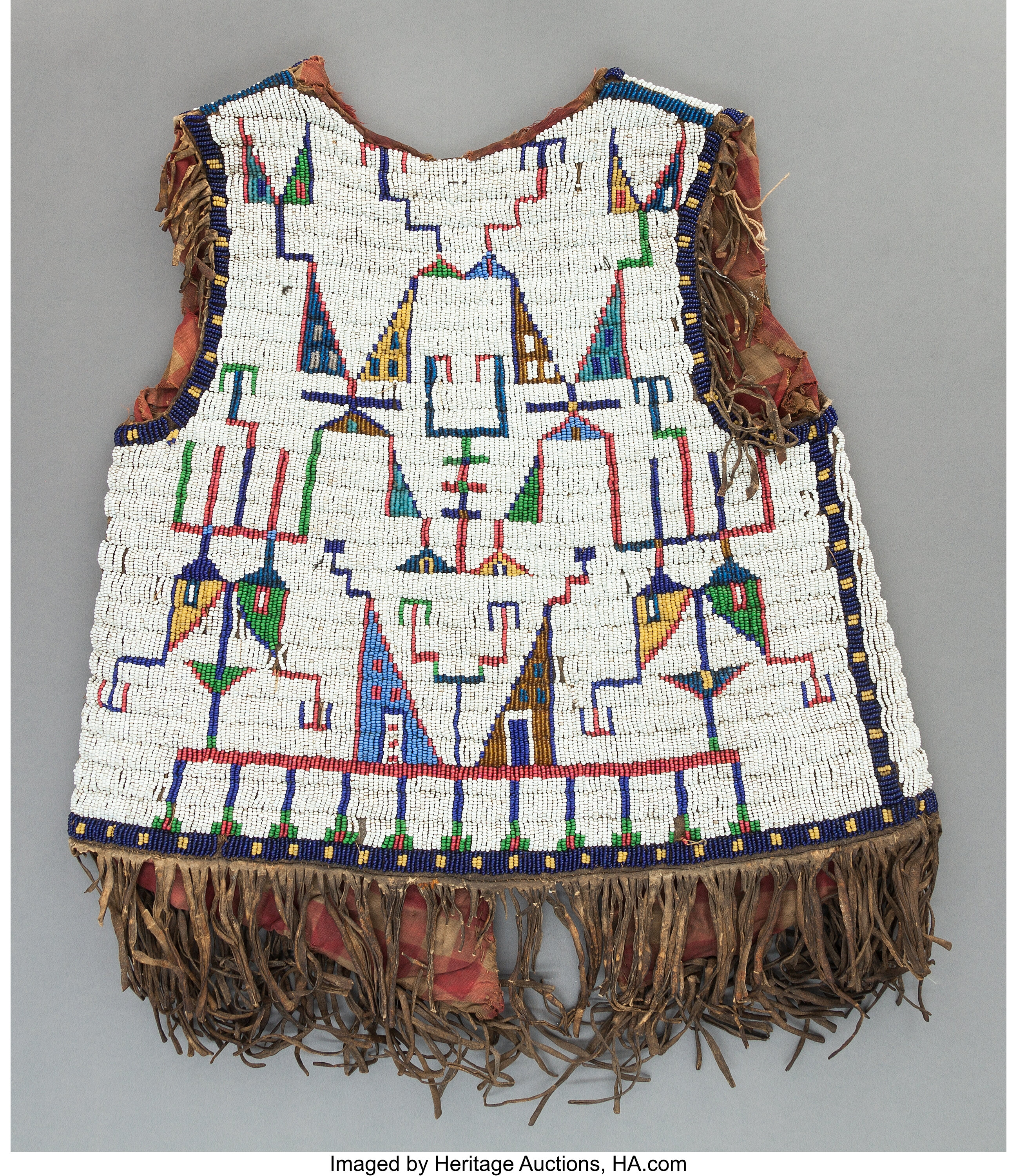A SIOUX BOY'S BEADED HIDE VEST. c. 1890... Other | Lot #54184 ...
