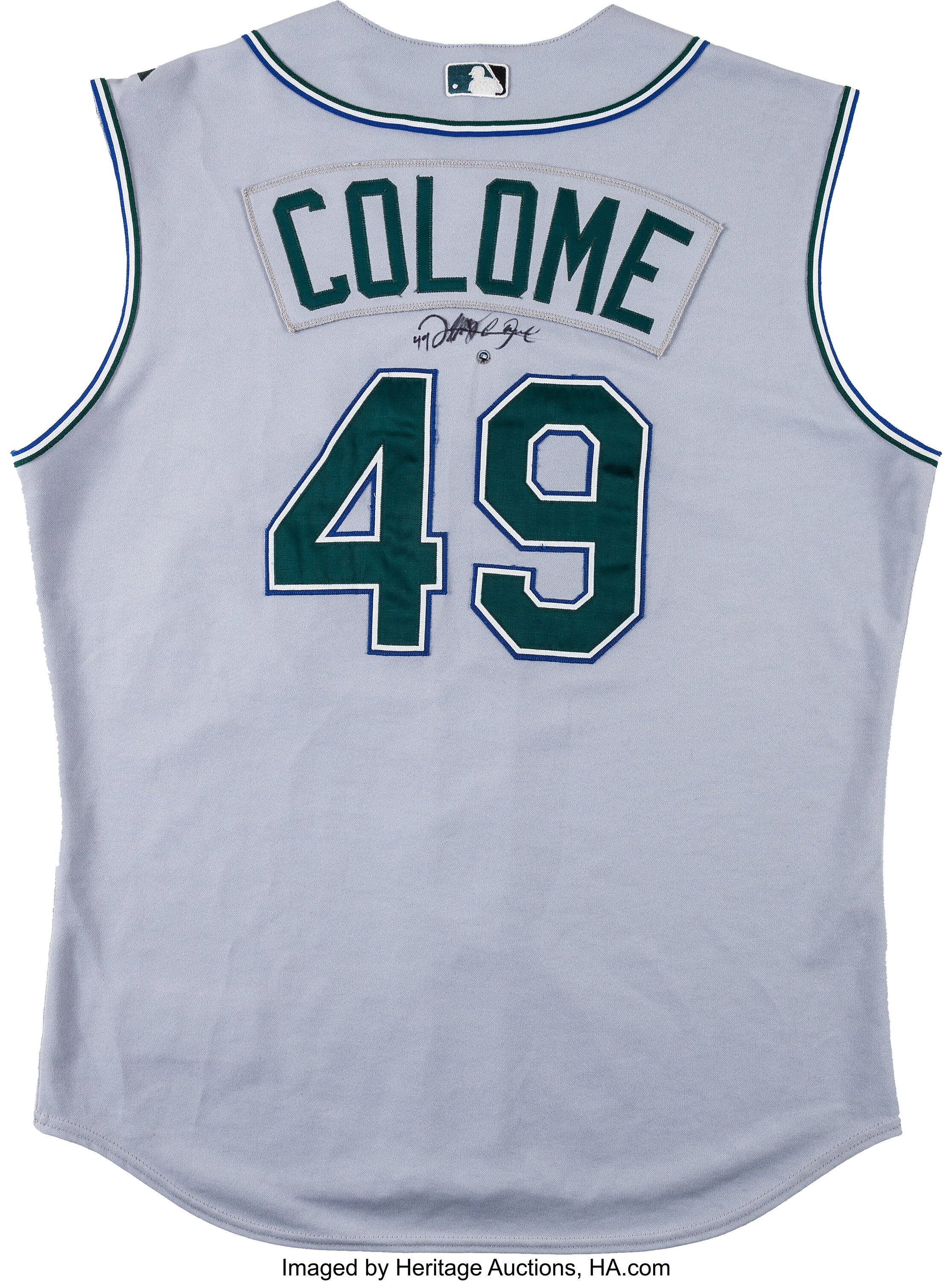 20th Anniversary Team Issued Tampa Bay Devil Rays Jersey: Alex Colome