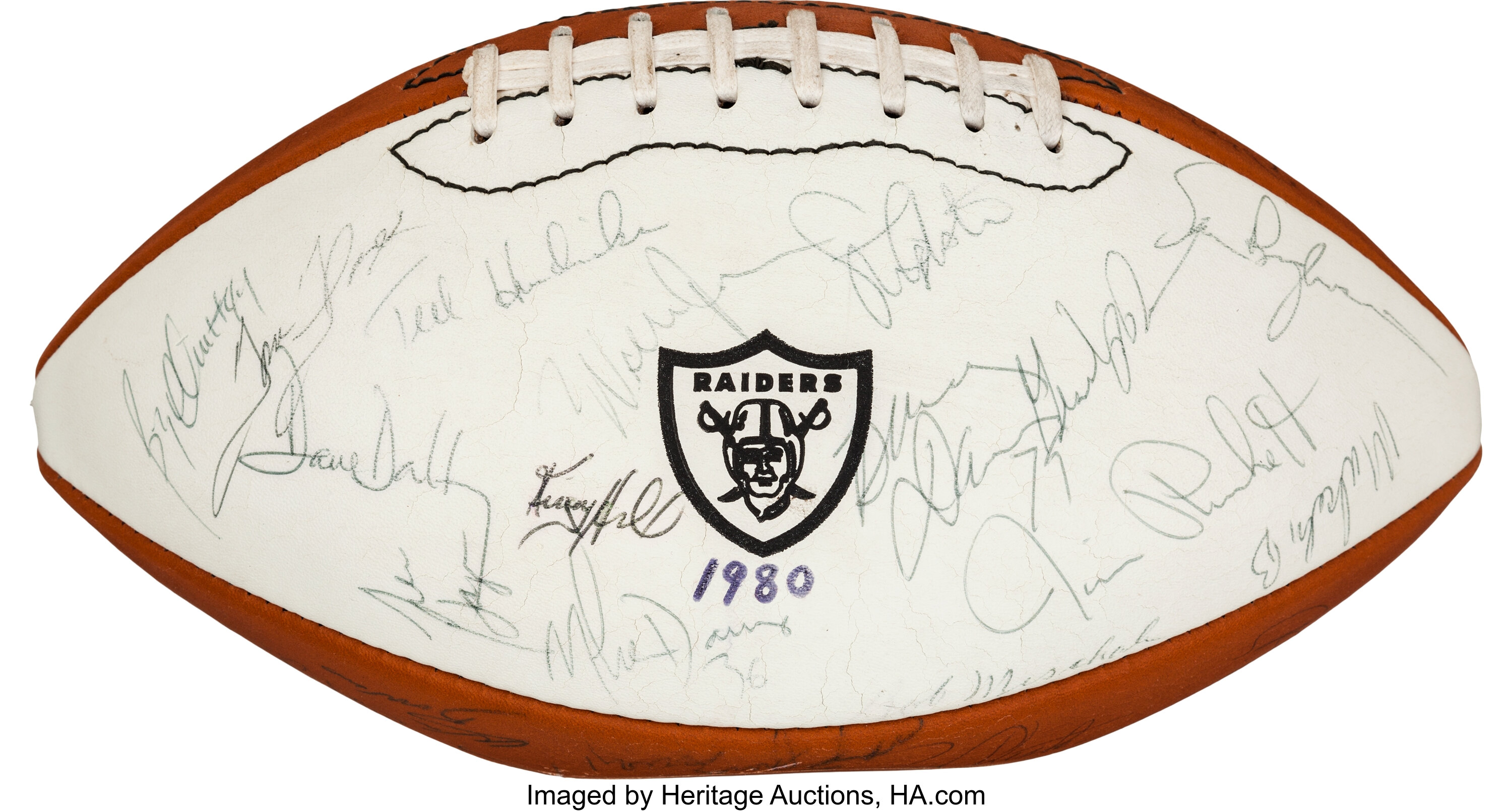 2000 Oakland Raiders Team Signed Football (Over 35 Signatures