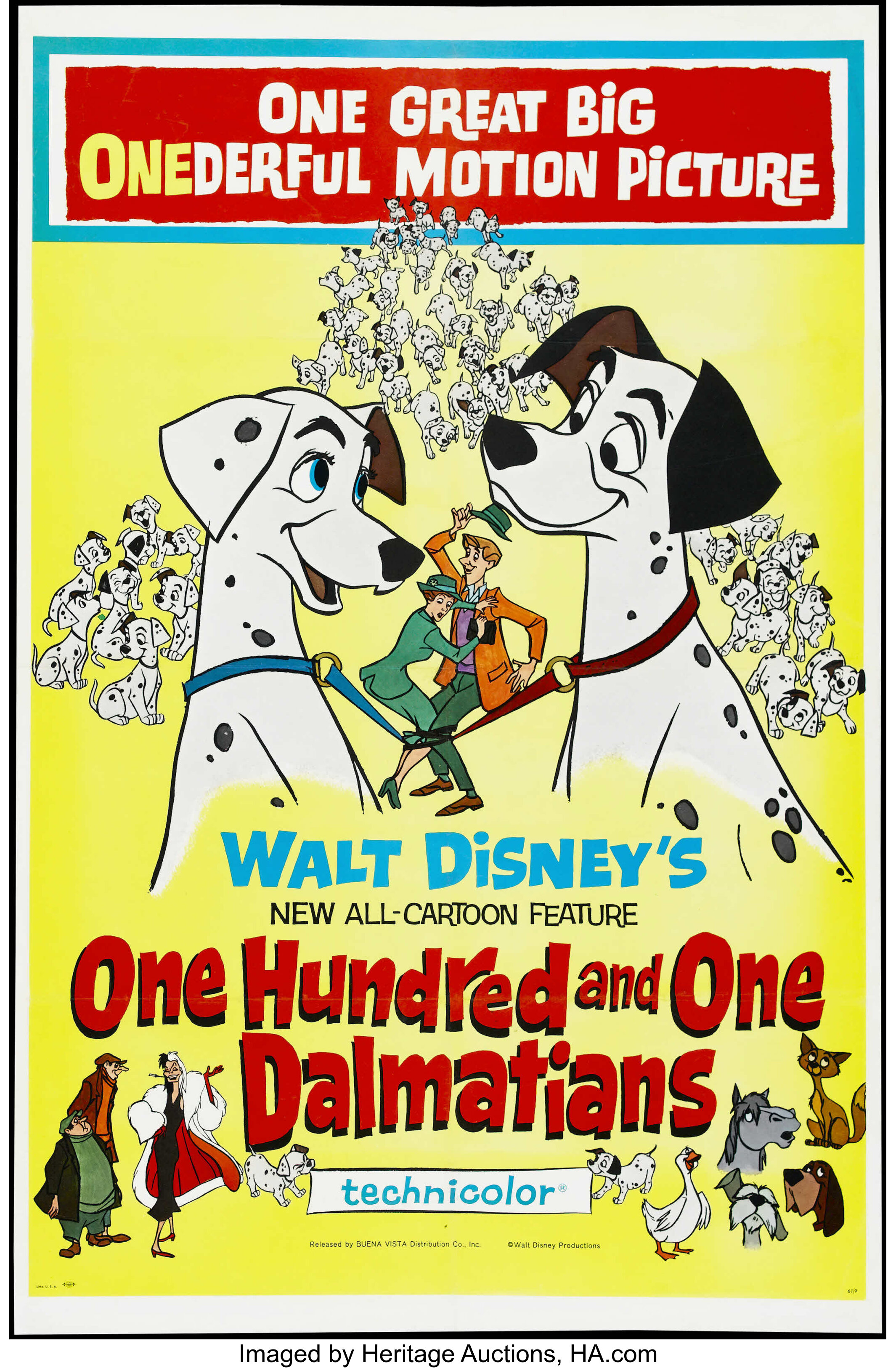 one hundred and one dalmatians poster