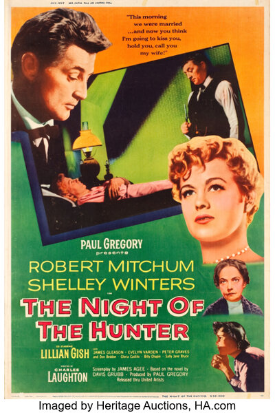 The Night Of The Hunter United Artists 1955 Poster 40 X Lot