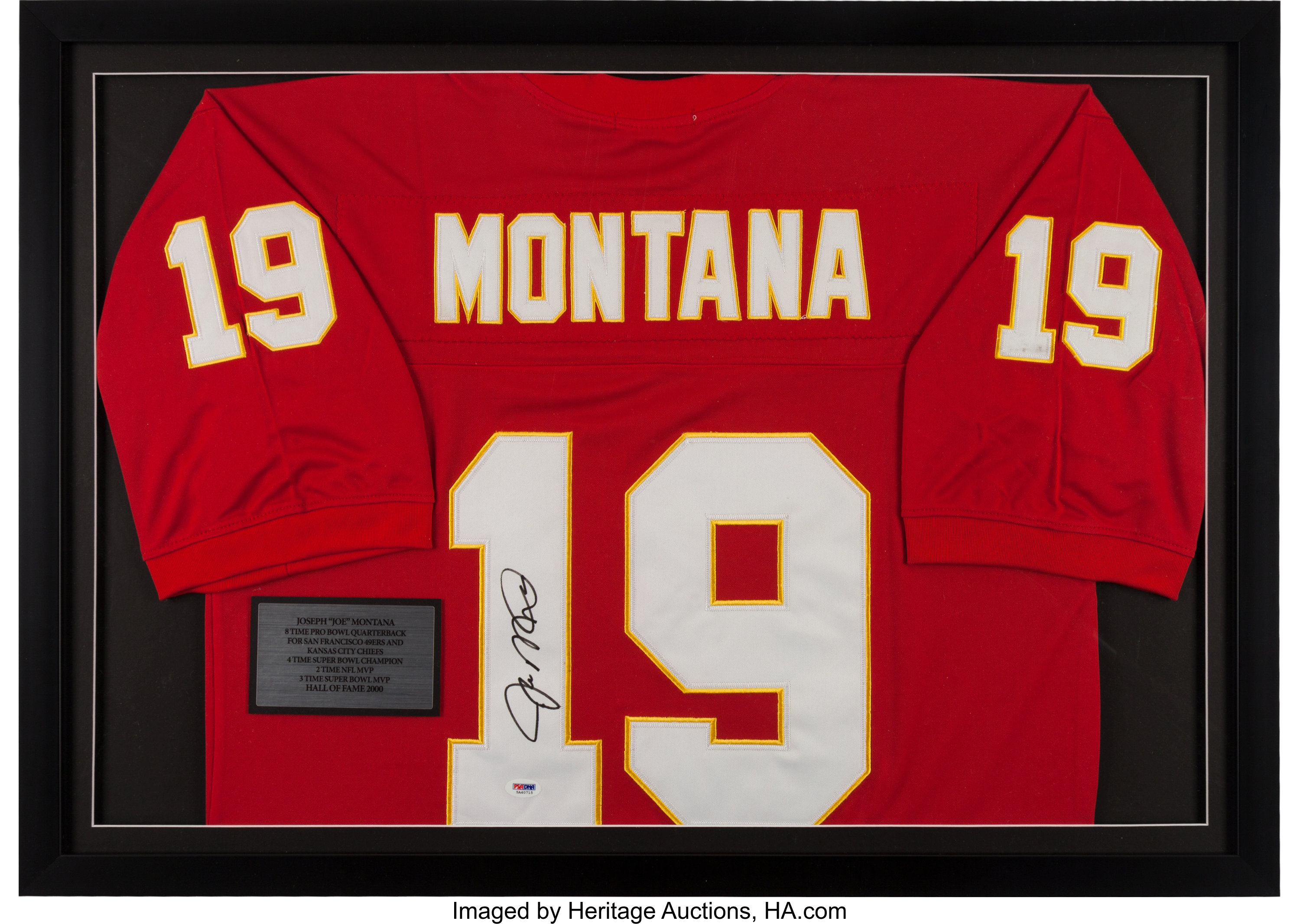 joe montana signed jersey