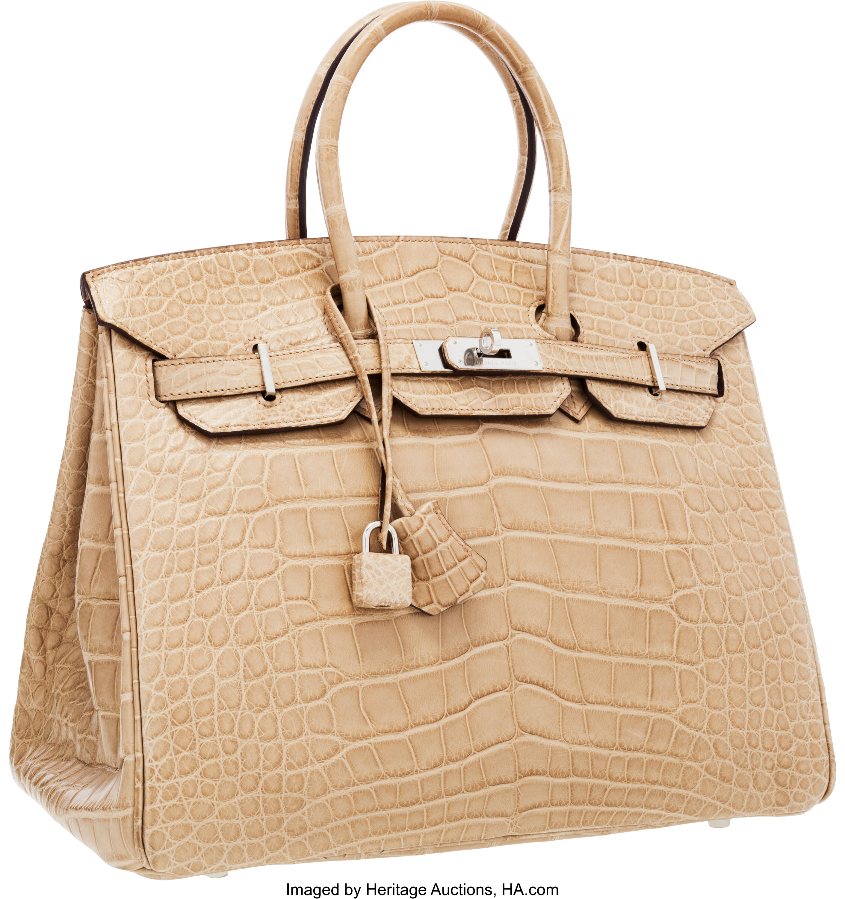 Hermes 35cm Gris Perle Togo Leather Birkin Bag with Palladium, Lot #56190