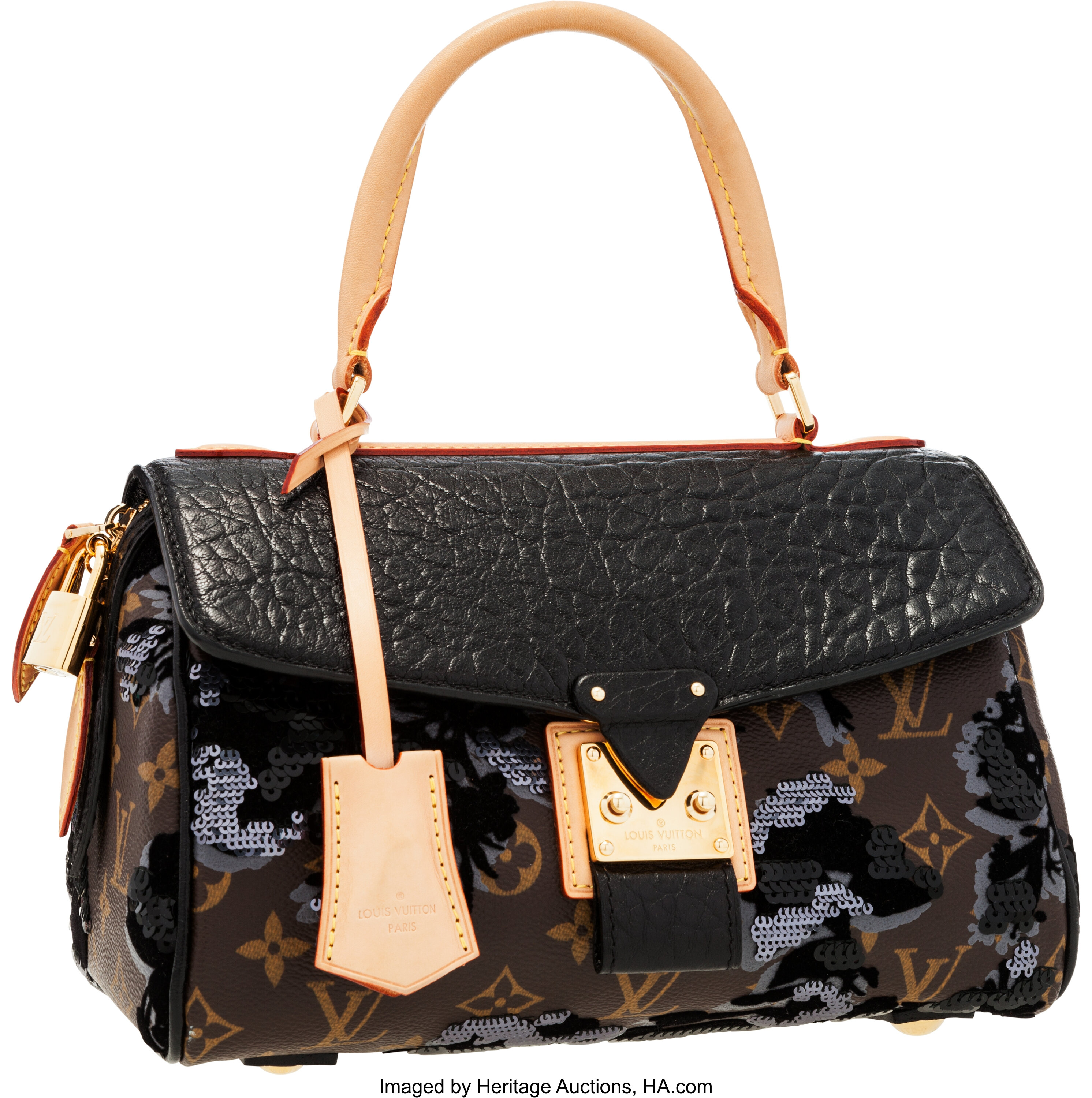 Louis Vuitton Vintage - Fleur de Jais Carrousel Bag - Black Brown -  Monogram Canvas and Leather Handbag - Luxury High Quality - Avvenice