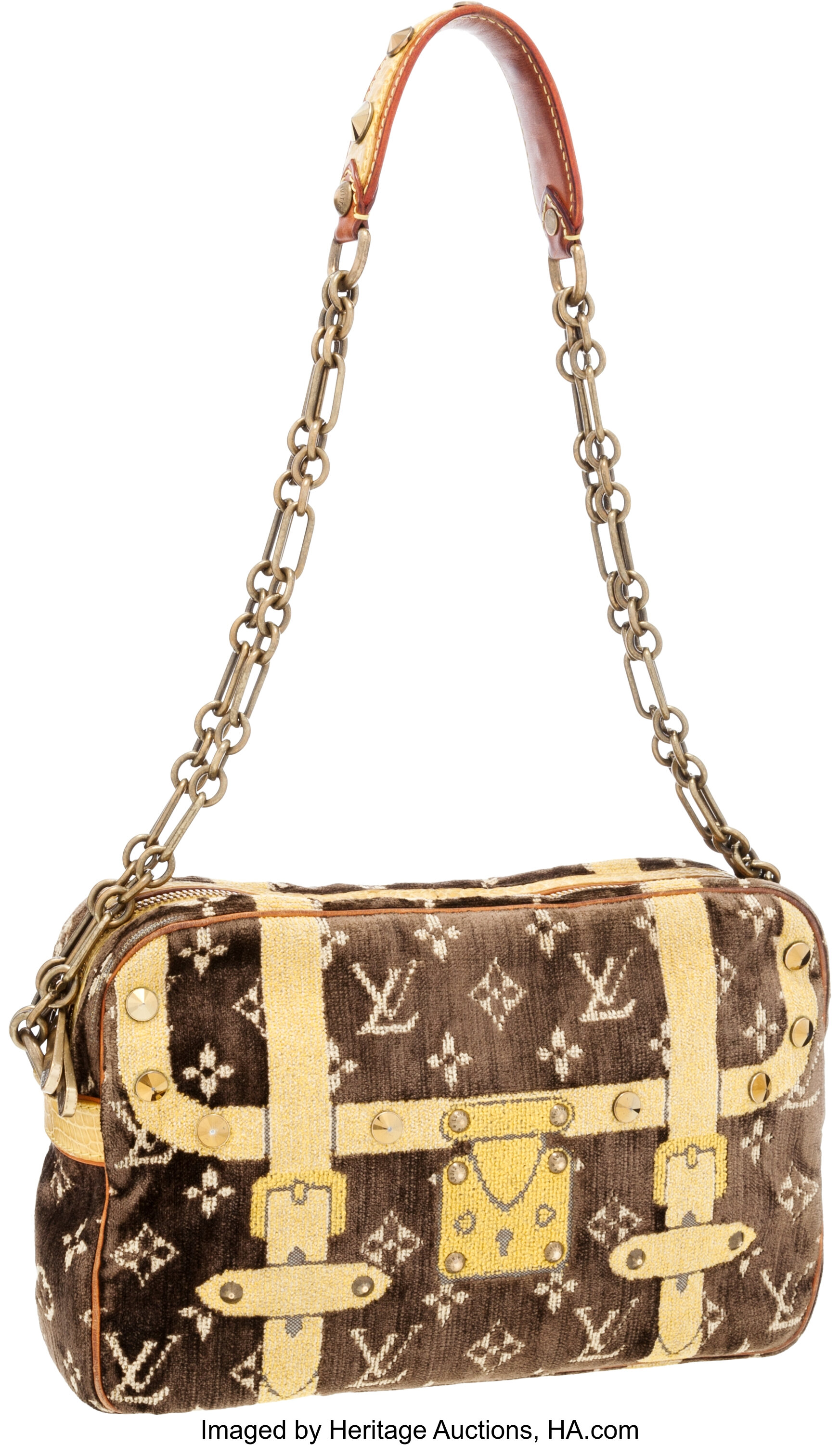Louis Vuitton Yellow Crossbody bag for Sale in Online Auctions