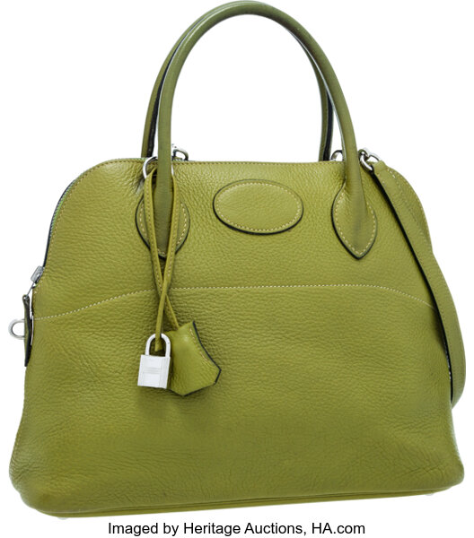 Hermes Birkin Handbag Vert Chartreuse Clemence with Palladium