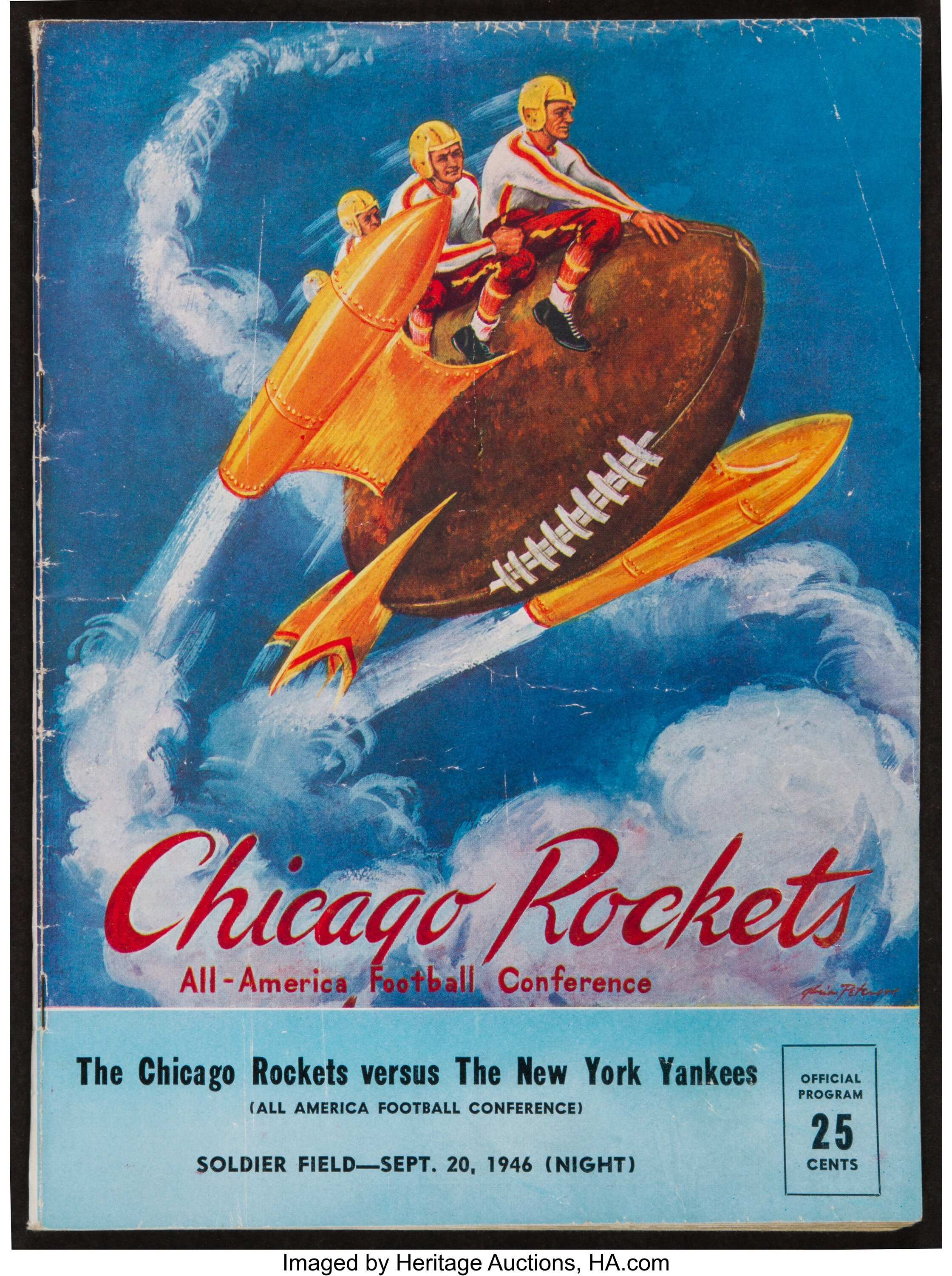 I resurrected Chicago's forgotten football team, the 1946-1949 Rockets.  Here's what I think they'd look like today. : r/CHIBears