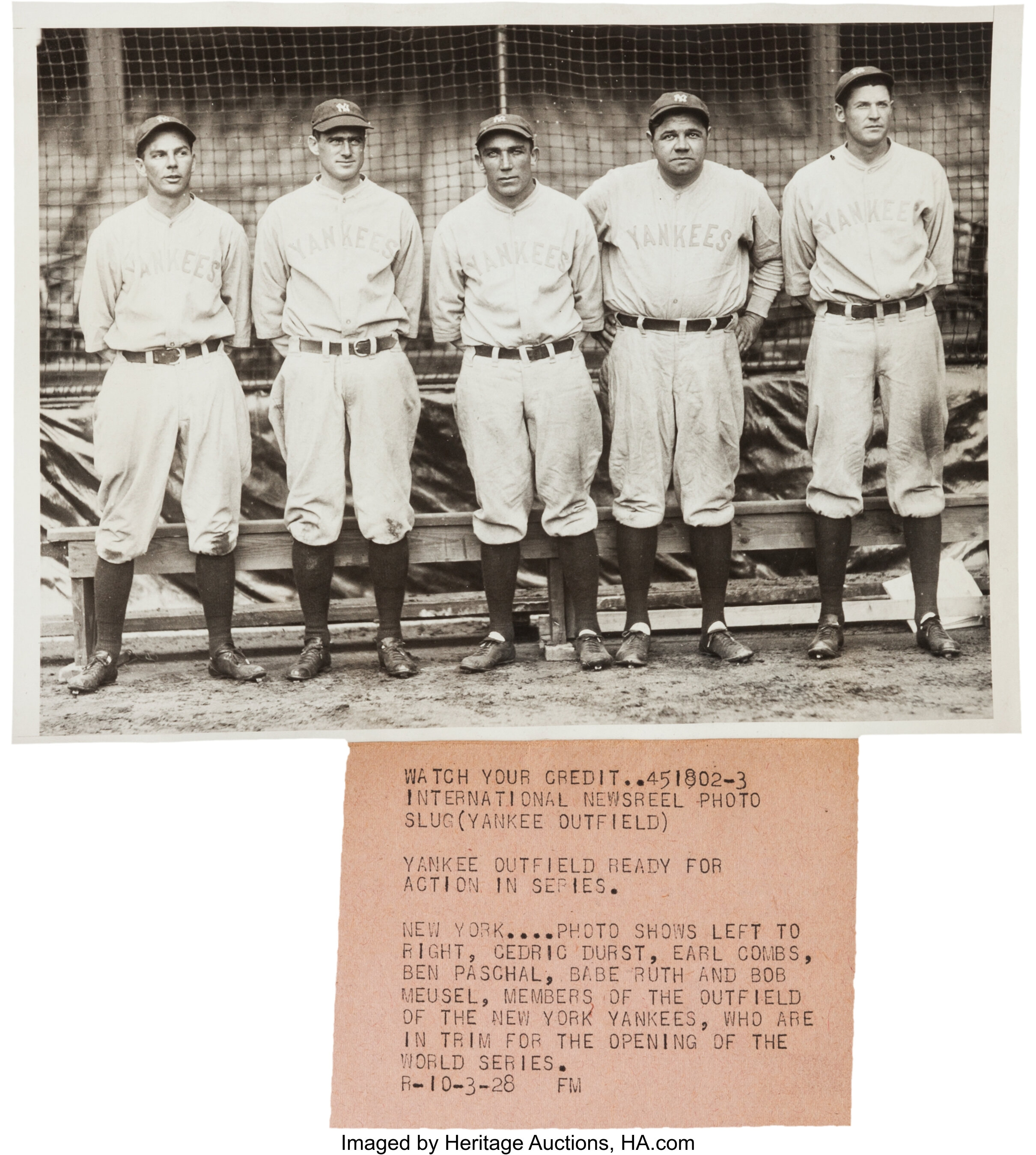 Babe Ruth of the Yankees in dugout at Fenway, File name: 08…