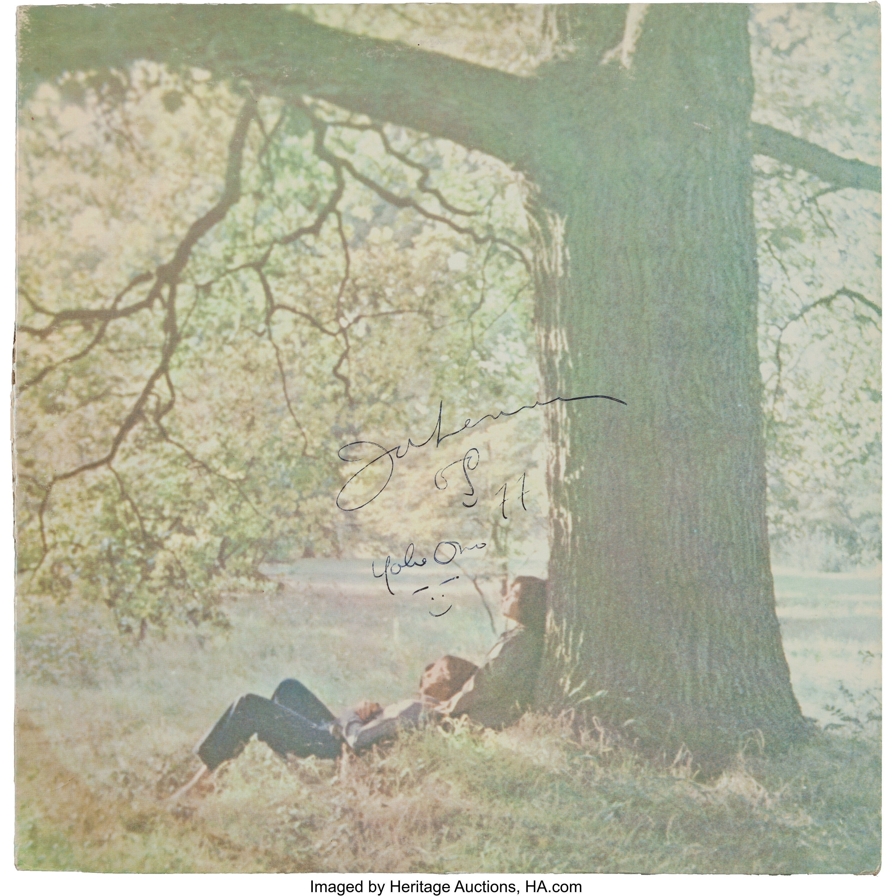 John Lennon and Yoko Ono Signed John Lennon / Plastic Ono