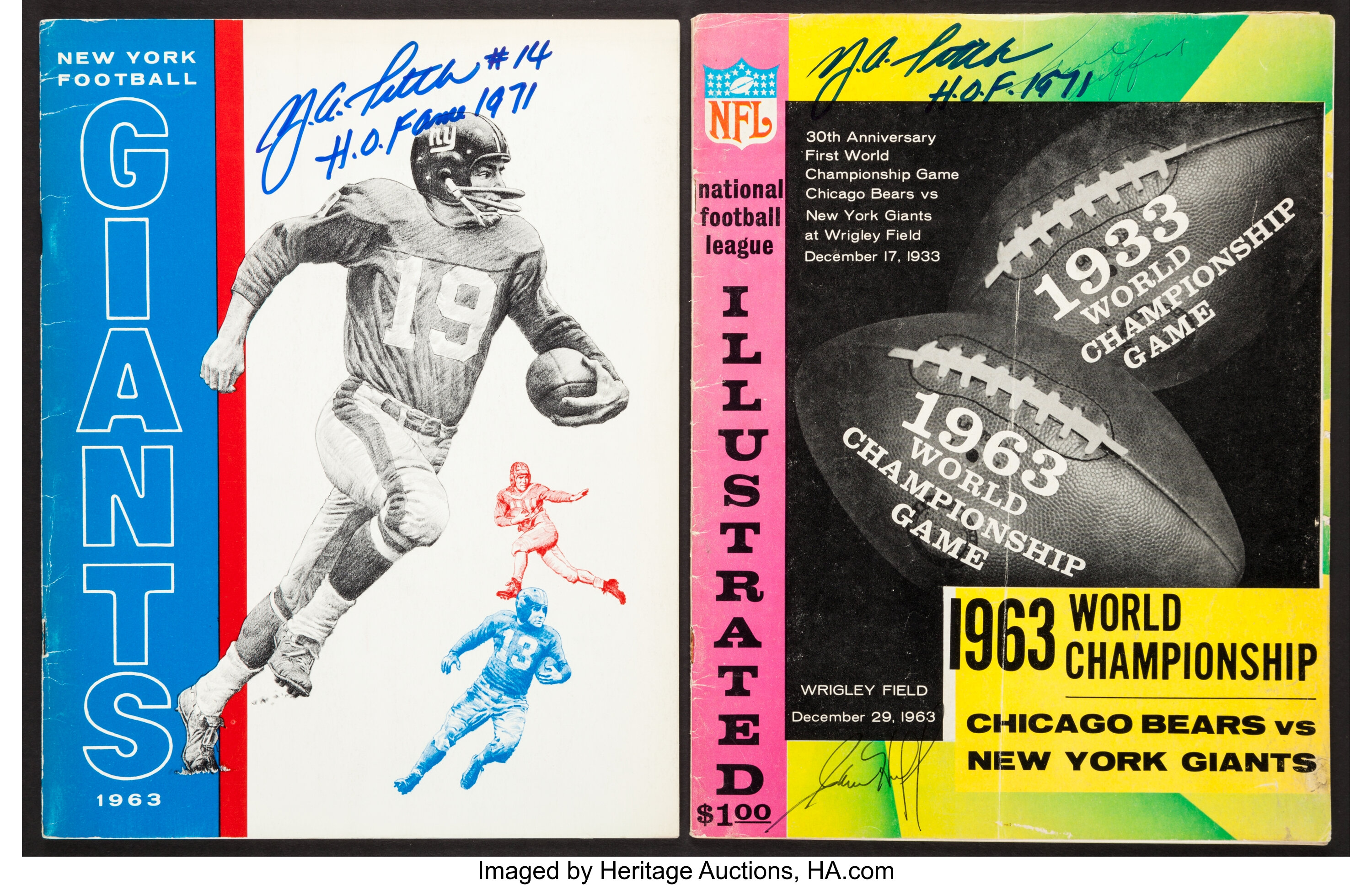 Y.A. Tittle & the 1963 NFL Championship Game, Giants vs. Bears