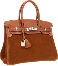 Hermes Ghillies Birkin 40cm Bag Toile Vache Barenia Leather