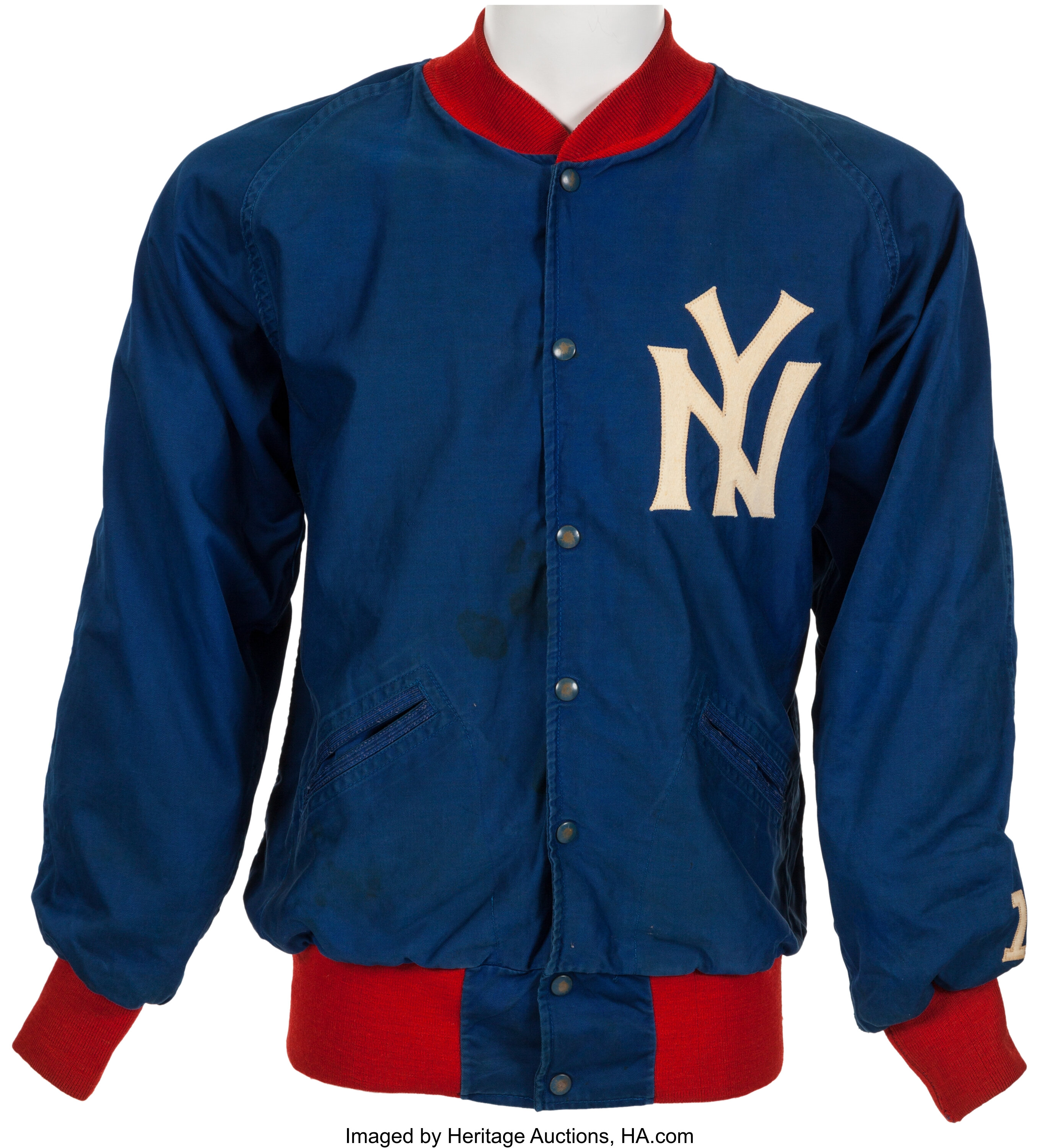 Circa 1959-60 New York Giants Sideline Jacket Attributed to George, Lot  #82327