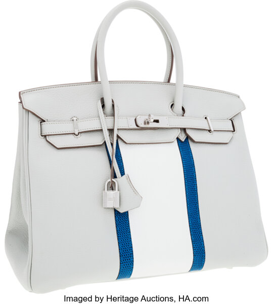 Hermes Birkin Bag 35cm White Clemence Gold Hardware