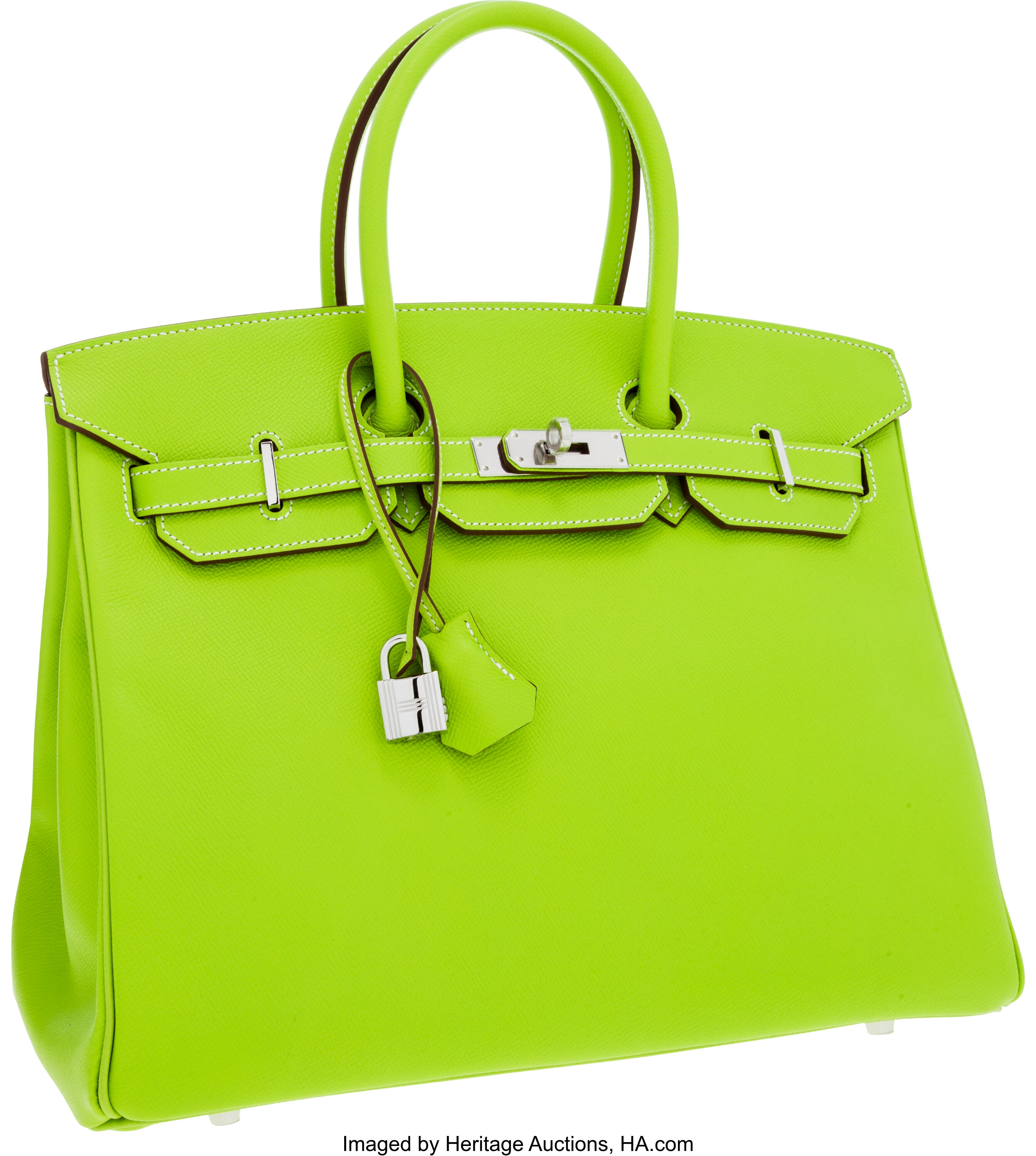 Hermes Limited Edition Candy Collection 35cm Kiwi & Vert Veronese, Lot  #56183