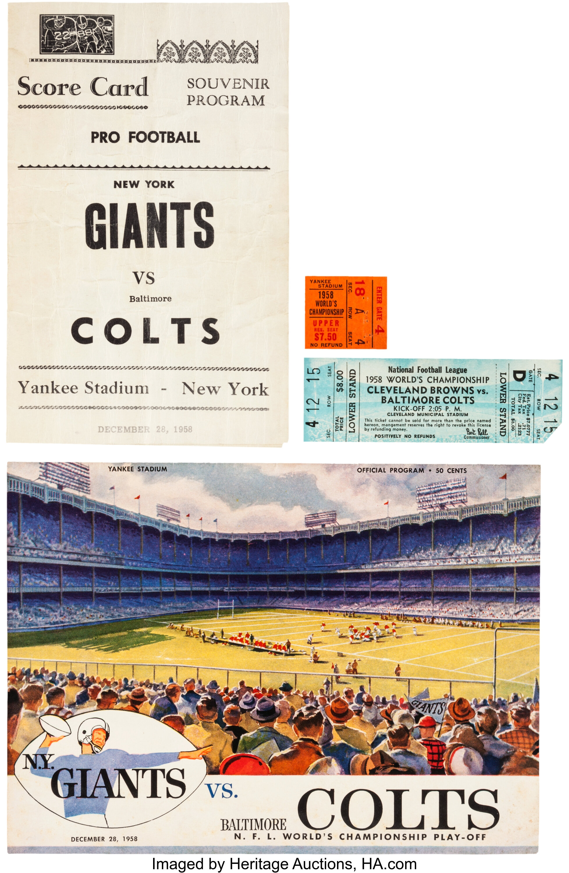 1958 Baltimore Colts vs. New York Giants