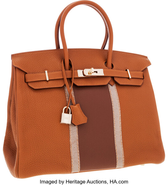 Hermes Limited Edition Birkin 25 Fauve Barenia Leather Bag