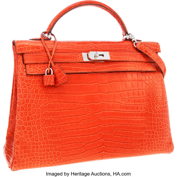 Crocodile Hermès Kelly Retourne 40