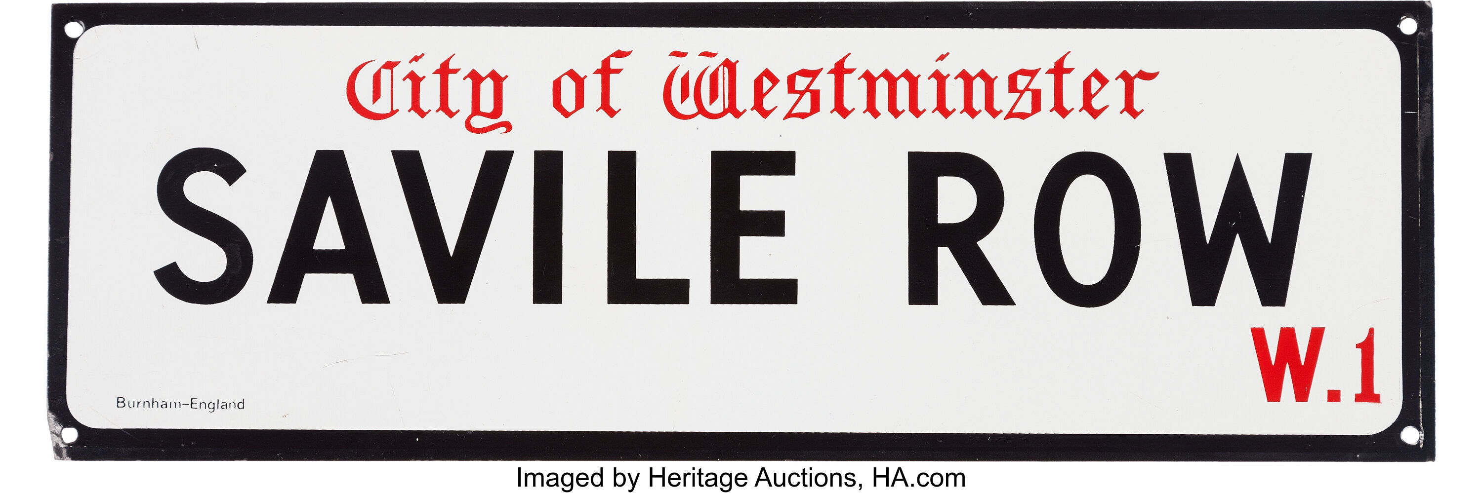 Beatles Related Savile Row Street Sign Music Memorabilia Lot Heritage Auctions