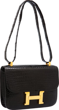 Sold at Auction: Hermes Constance Cartable 29 Shoulder Bag Limited Edition Rouge  Red H Gold