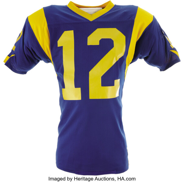 Lot Detail - 1977 Joe Namath Los Angeles Rams Game-Used Home Jersey